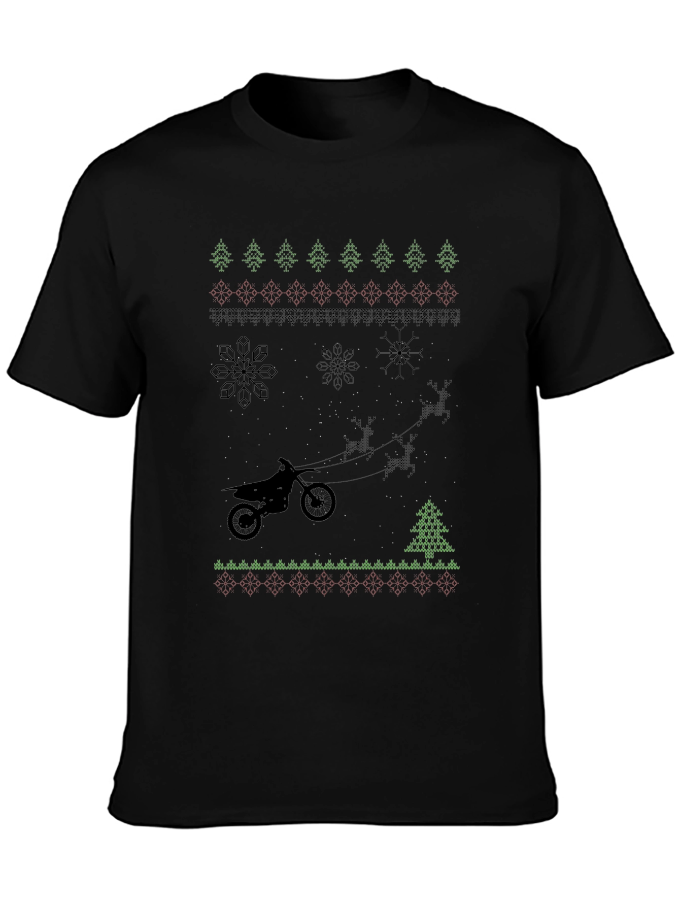 Motorcycle Christmas Ugly Sweater T-Shirt