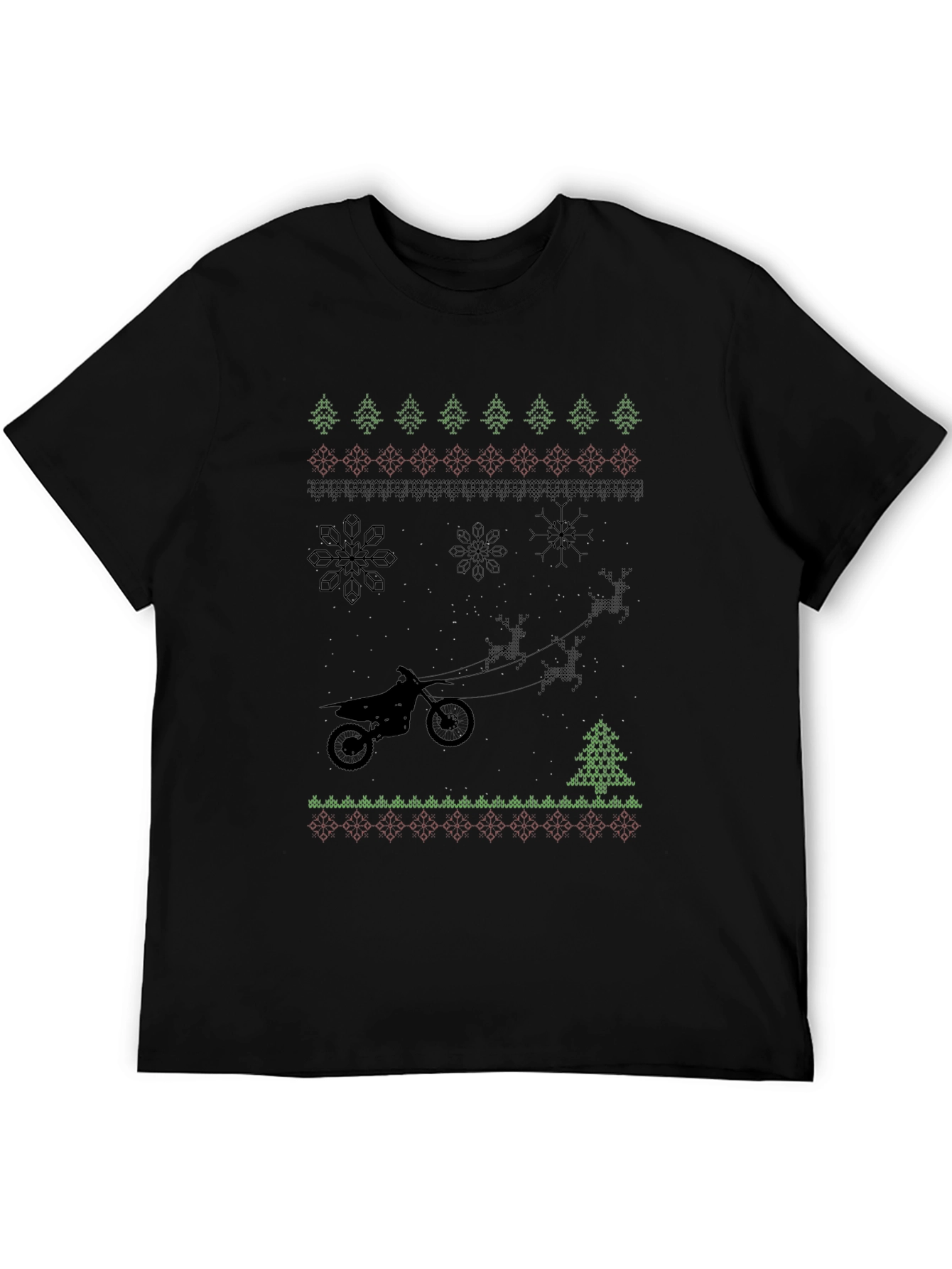 Motorcycle Christmas Ugly Sweater T-Shirt