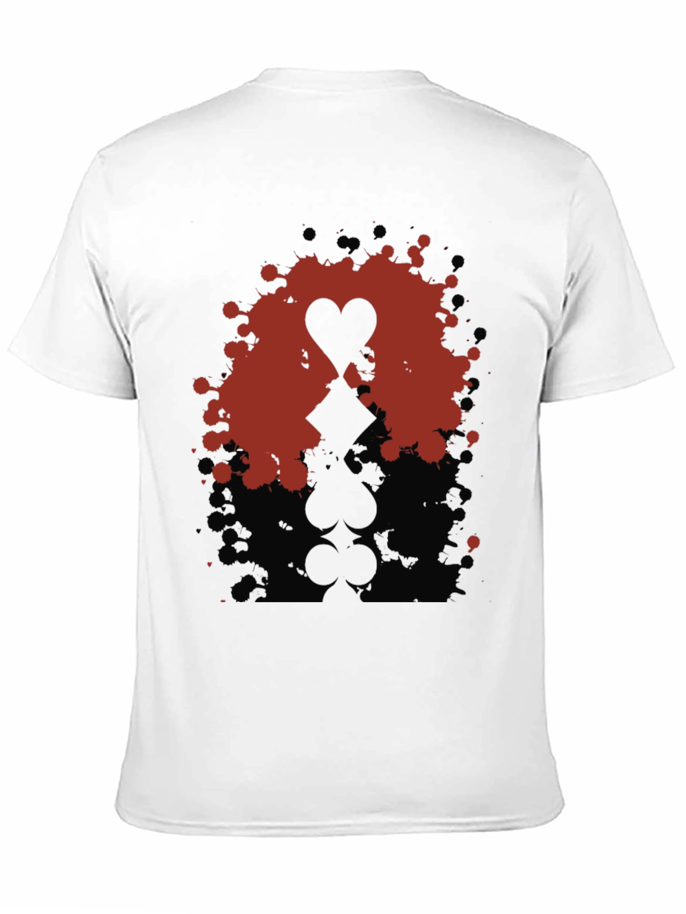 Queen of Hearts T-Shirt - Unique Playing Card Design