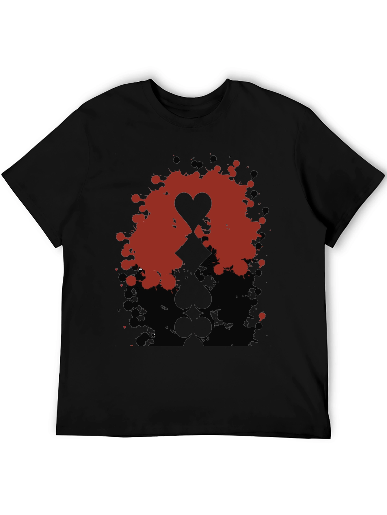 Queen of Hearts T-Shirt - Unique Playing Card Design