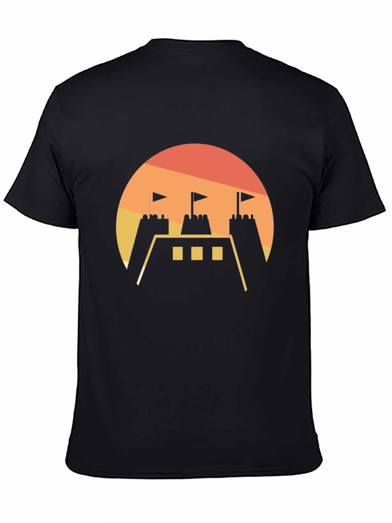Sunset Castle Graphic Tee - Modern Style