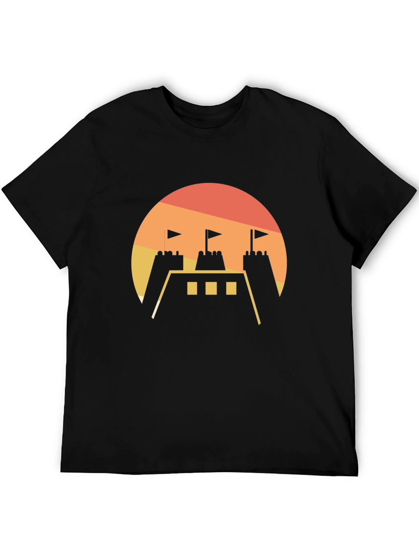 Sunset Castle Graphic Tee - Modern Style