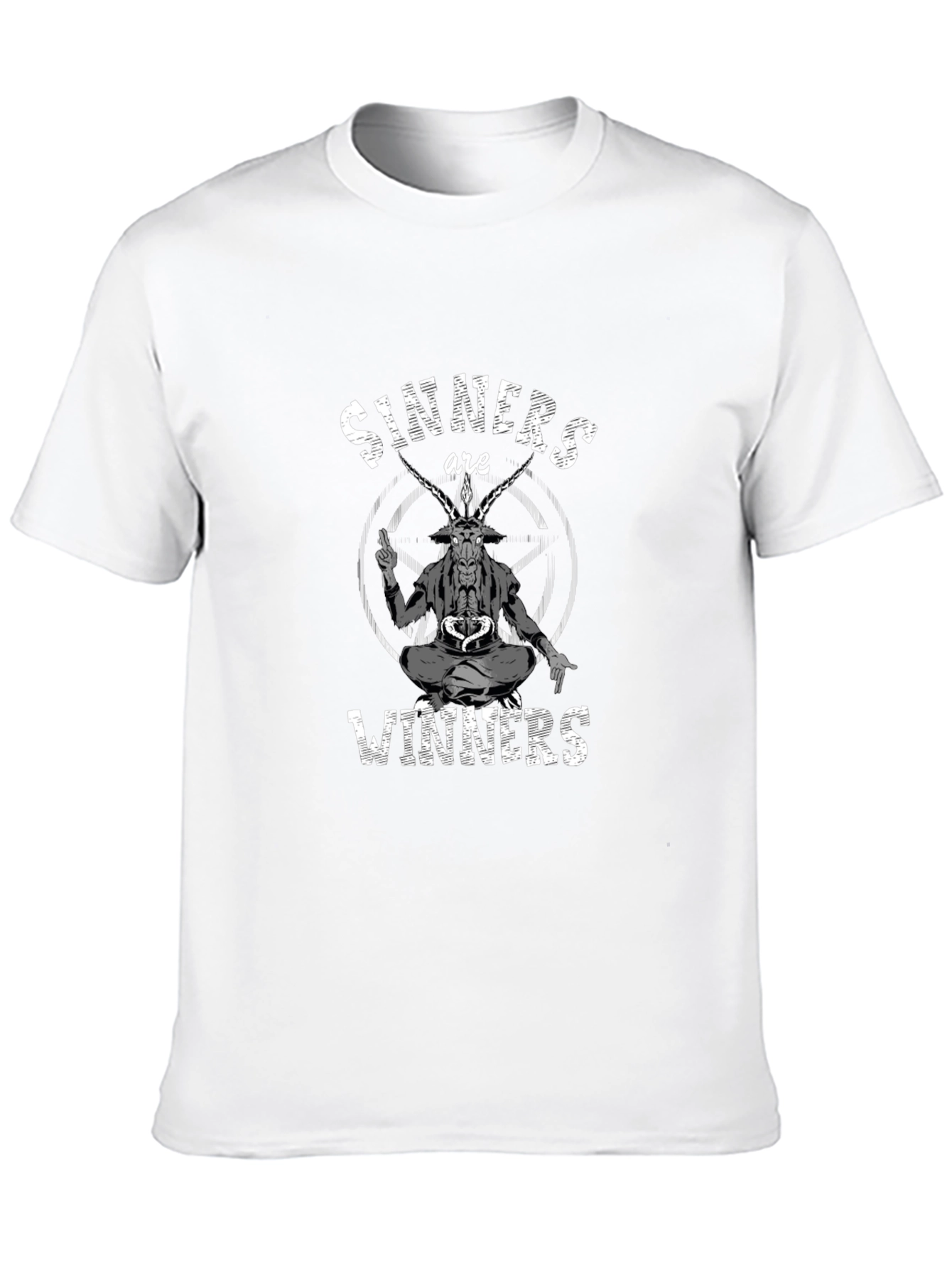 Sinners are Winners Graphic Tee - Black