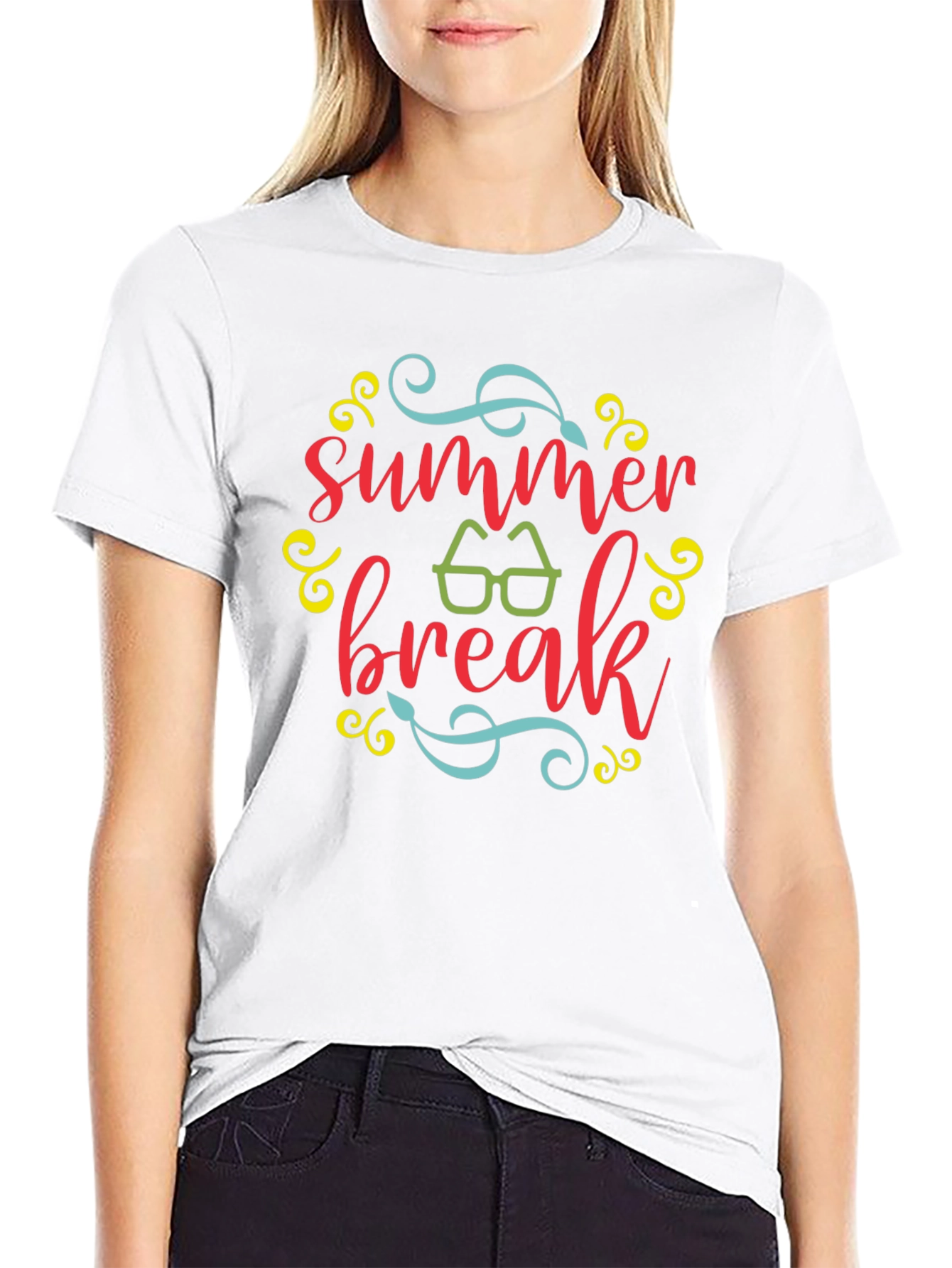 Summer Break Graphic Tee - Black T-Shirt