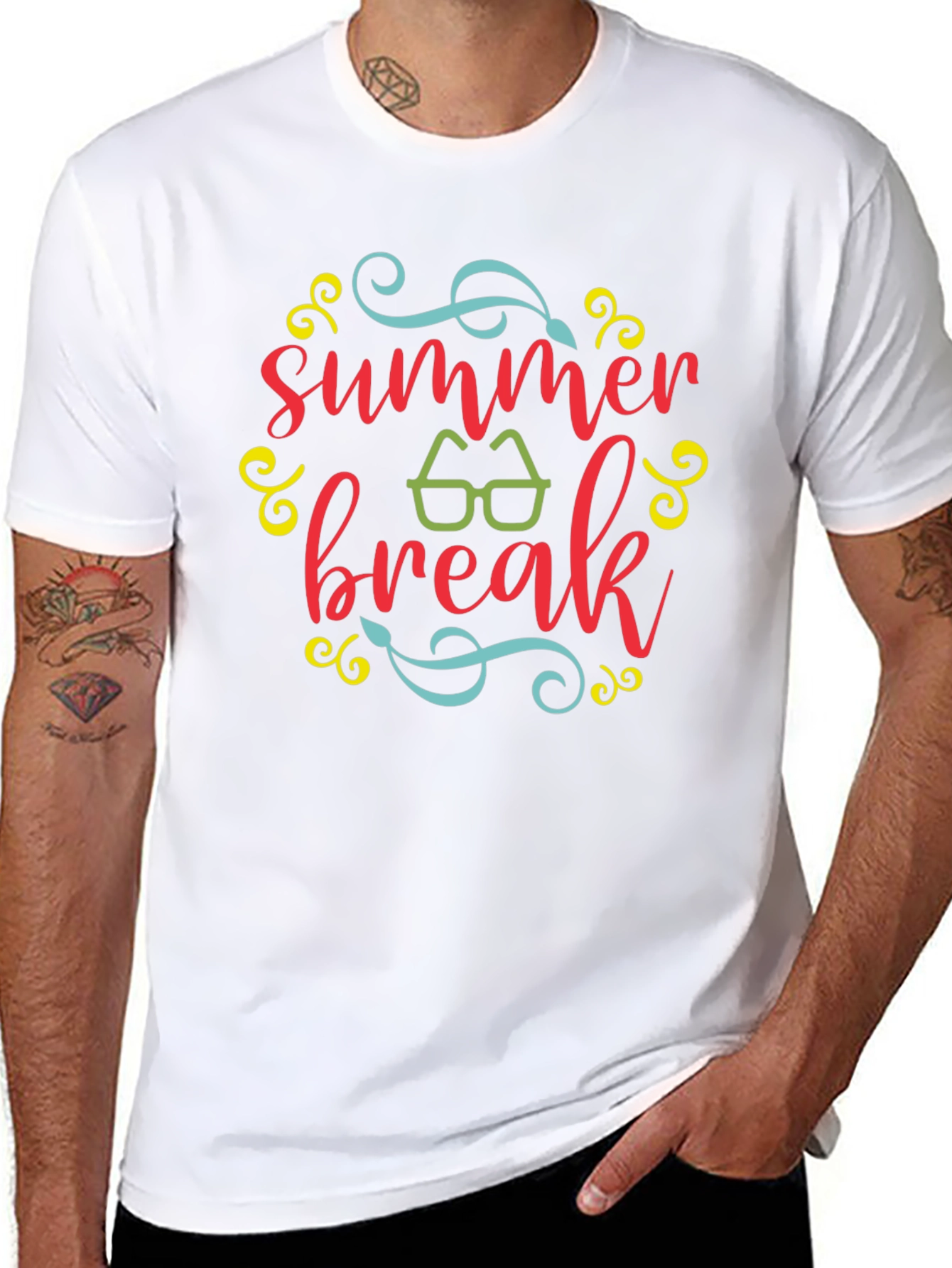 Summer Break Graphic Tee - Black T-Shirt