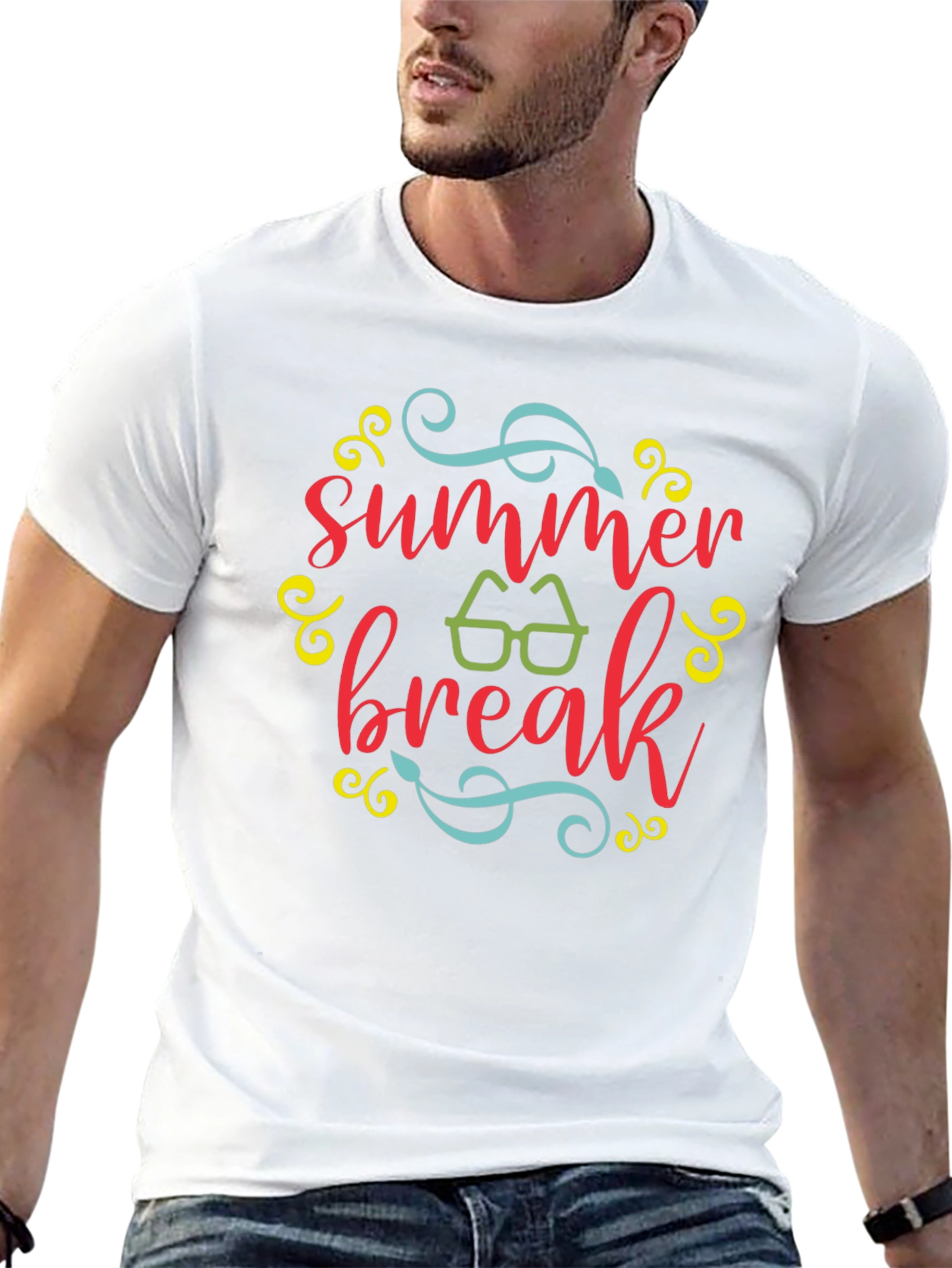 Summer Break Graphic Tee - Black T-Shirt