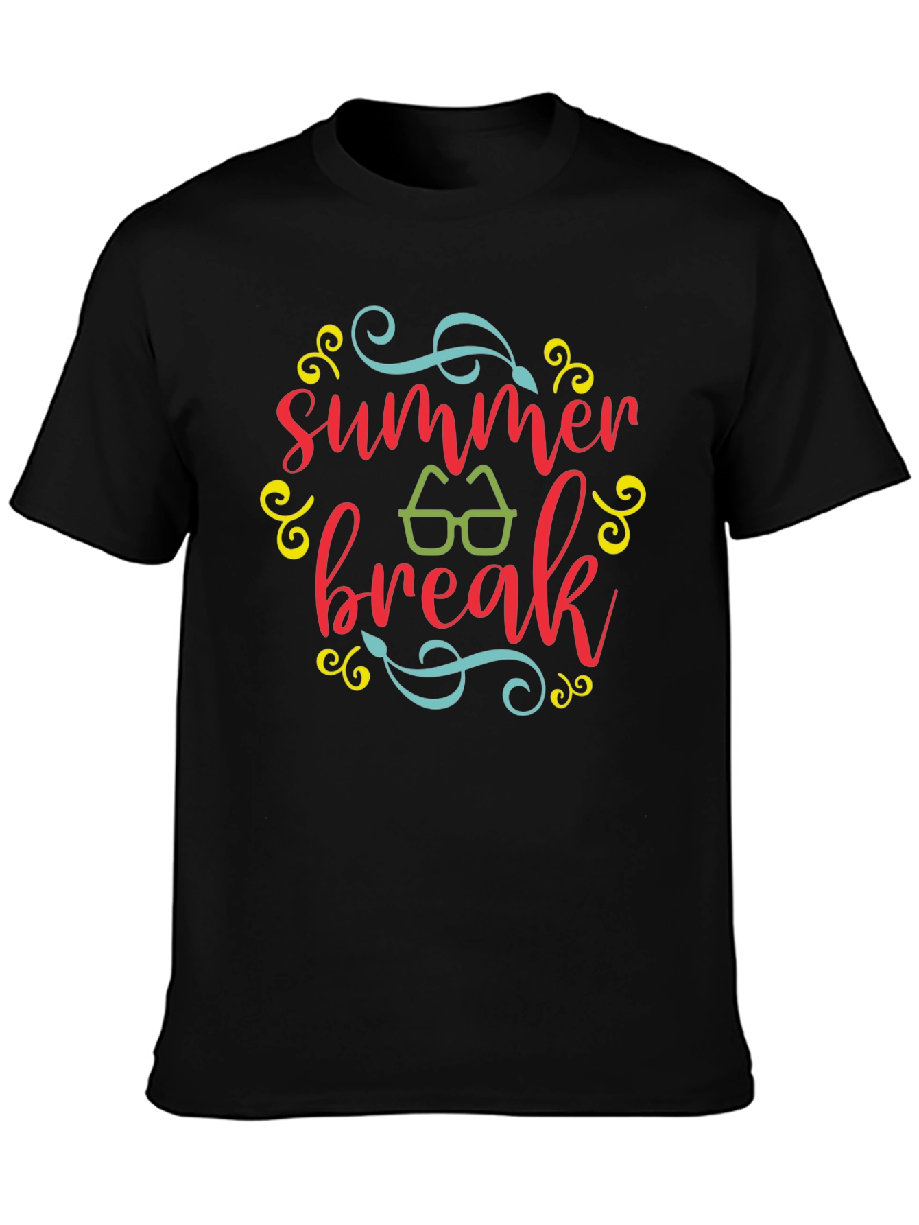 Summer Break Graphic Tee - Black T-Shirt