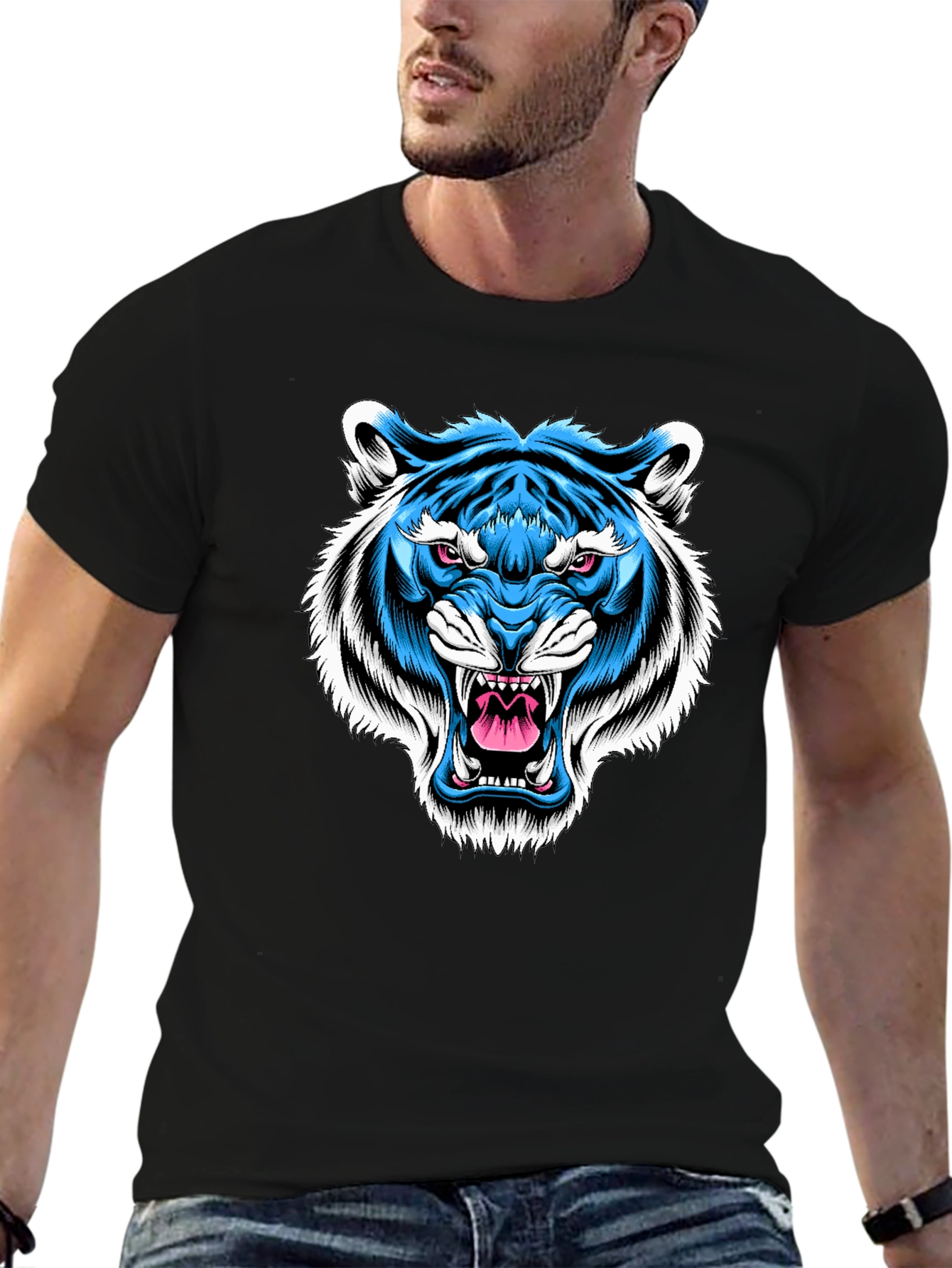 Blue Tiger Graphic Tee