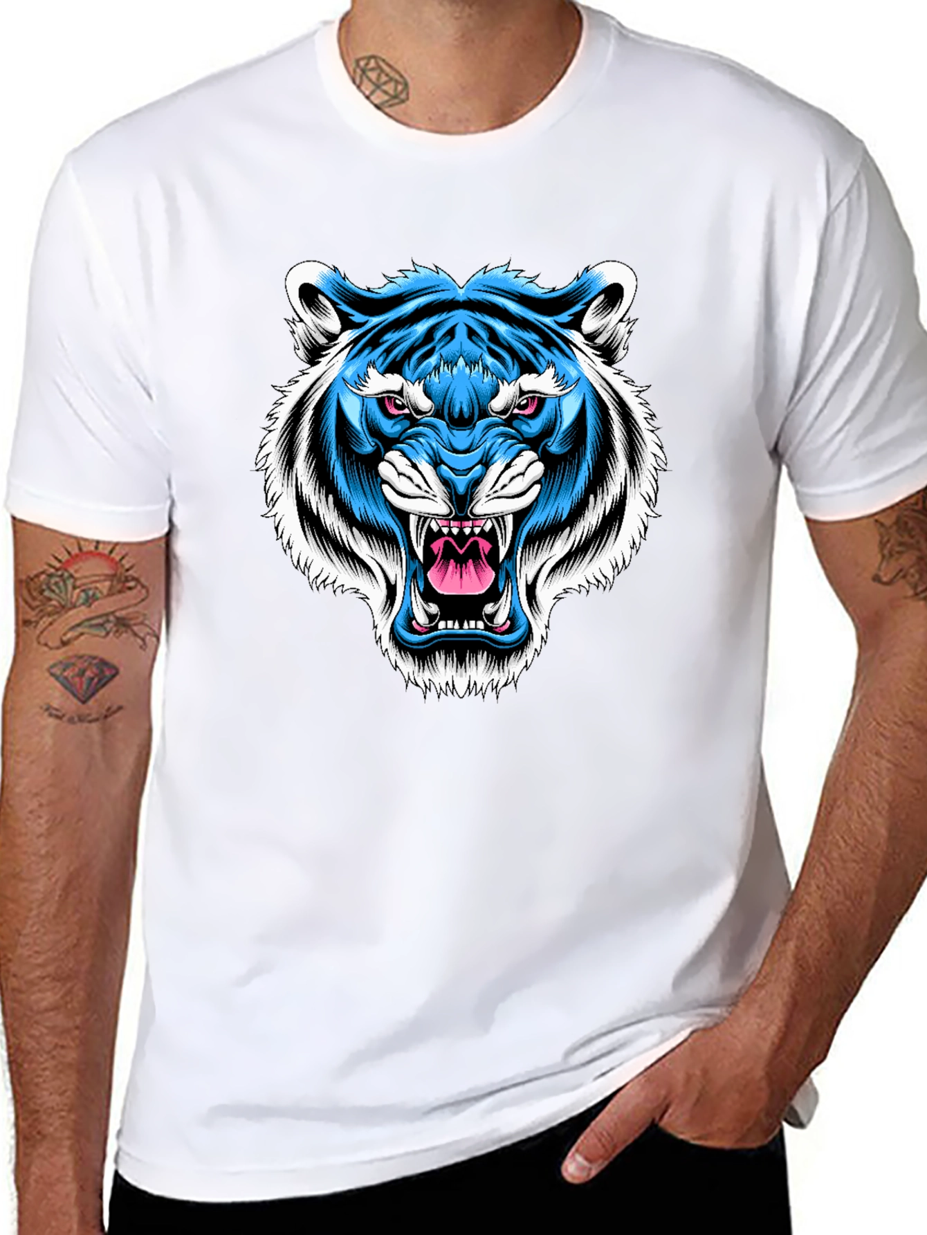 Blue Tiger Graphic Tee