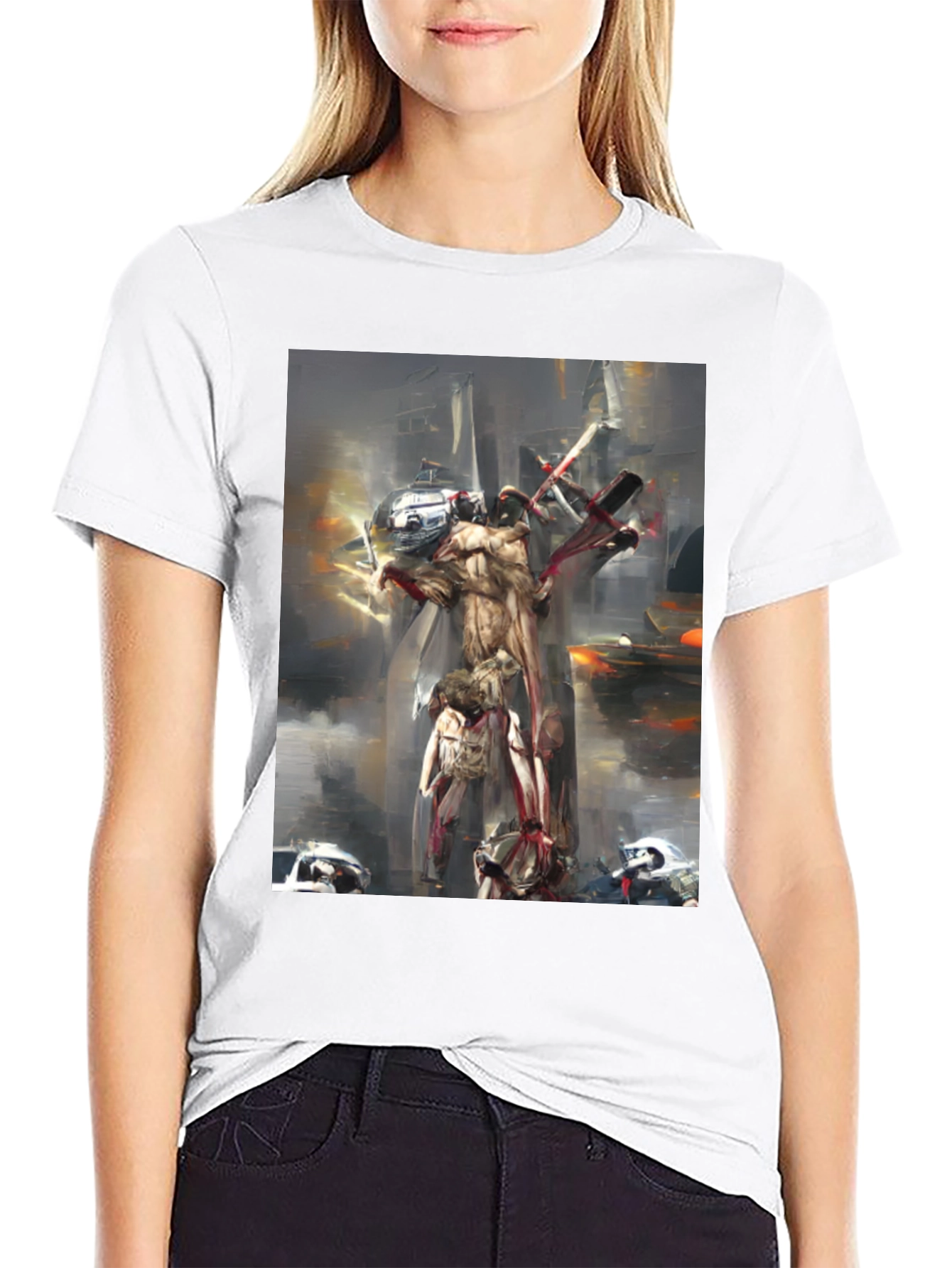 Abstract Futuristic T-Shirt - Wearable Art