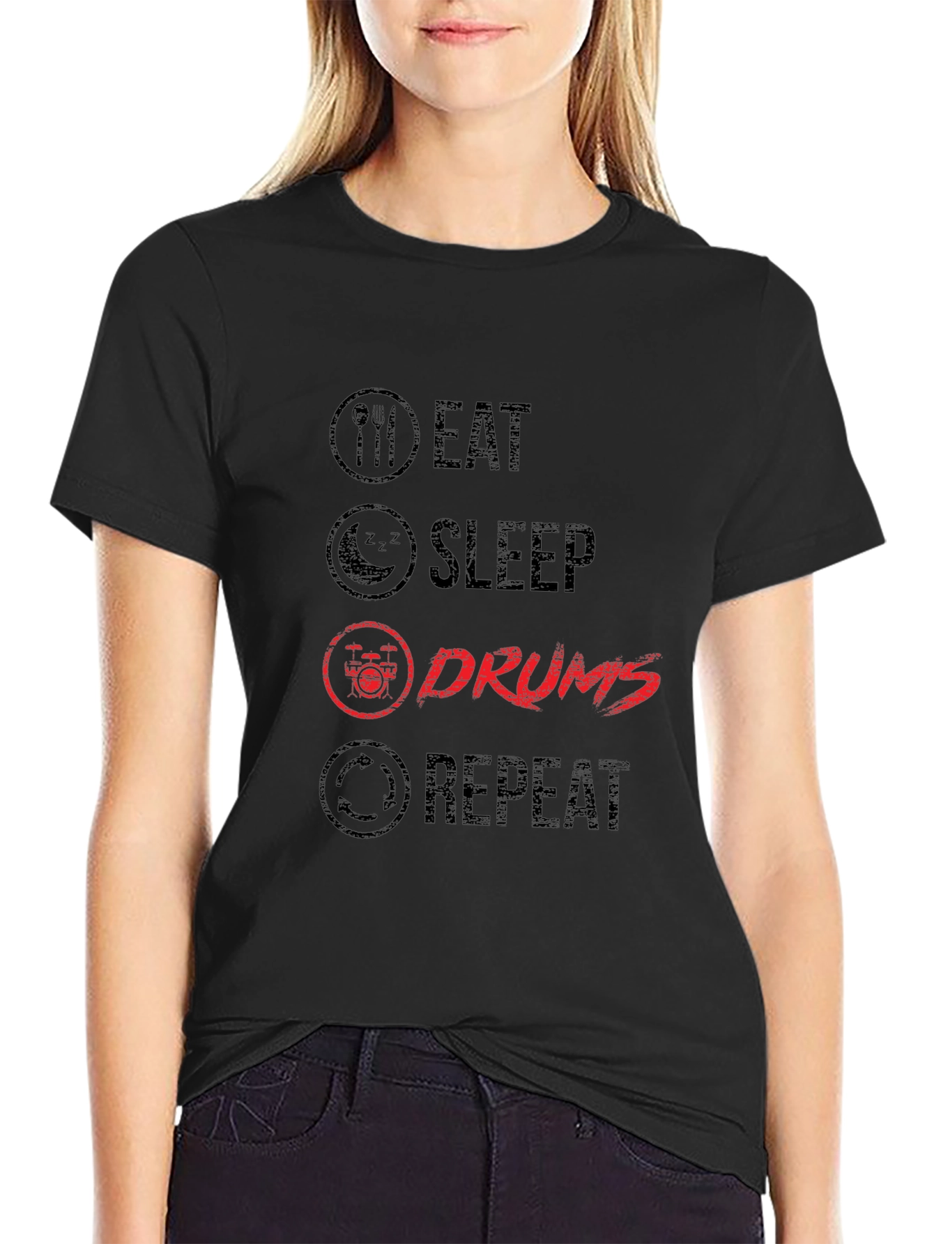 Eat Sleep Drums Repeat T-Shirt