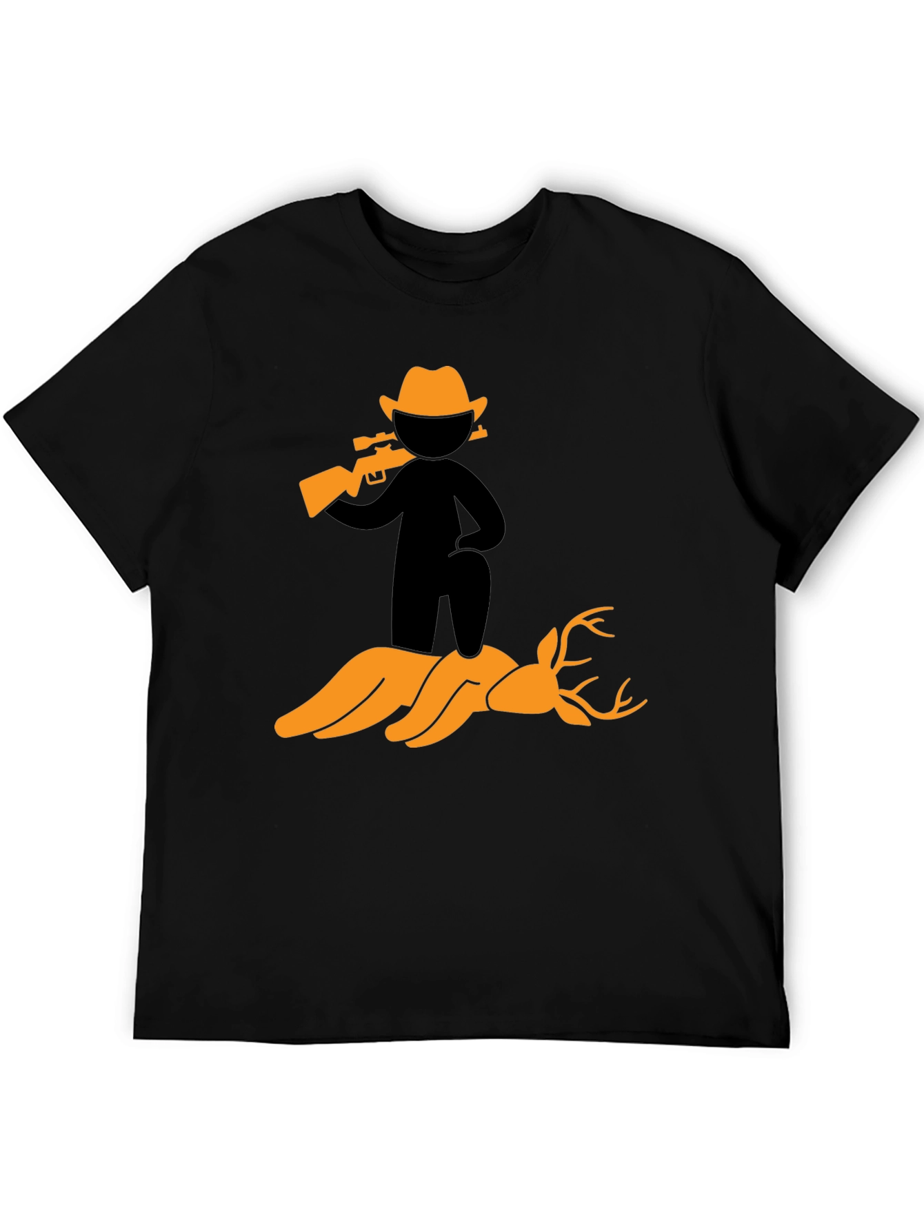 Hunter and Deer Graphic Tee - Bold Statement Shirt