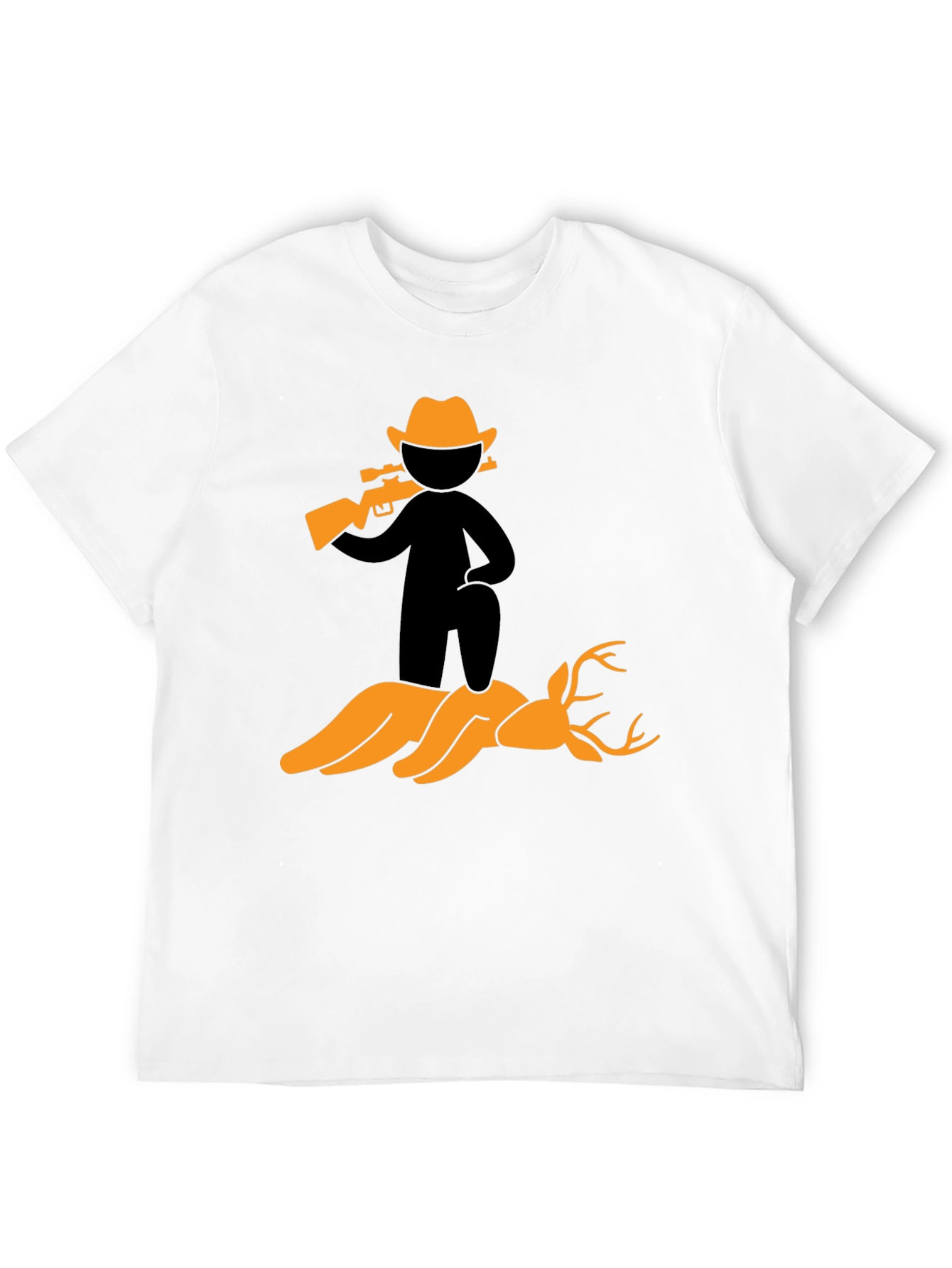 Hunter and Deer Graphic Tee - Bold Statement Shirt