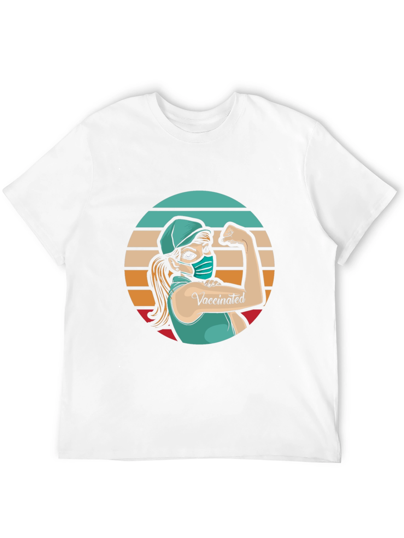 Vaccinated Woman Power T-Shirt