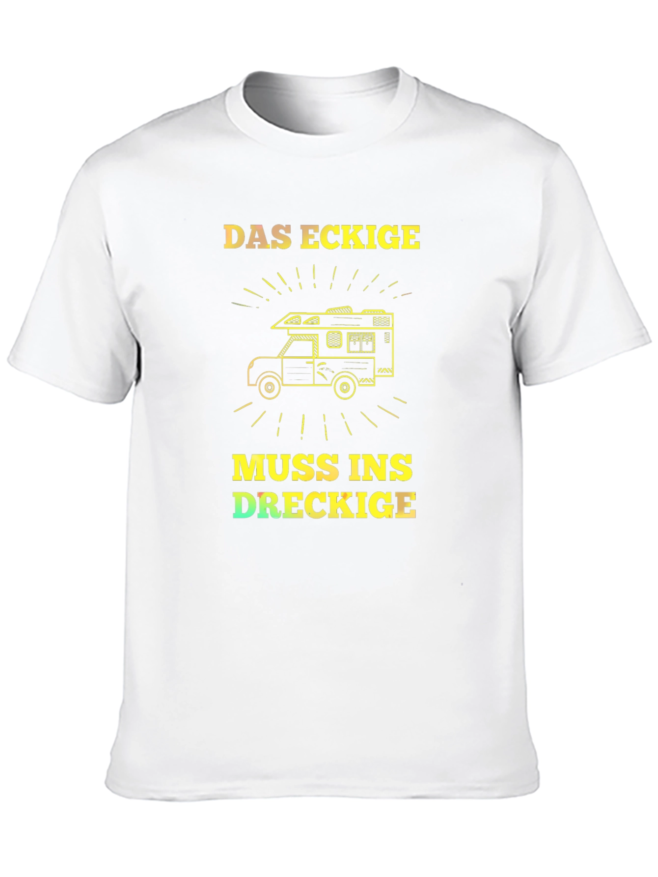Das Eckige Camper Van T-Shirt - Adventure Awaits!
