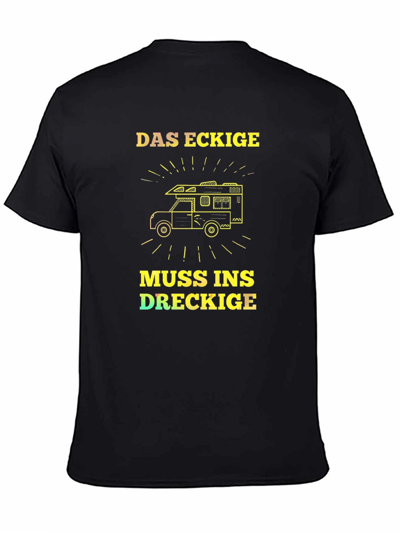 Das Eckige Camper Van T-Shirt - Adventure Awaits!
