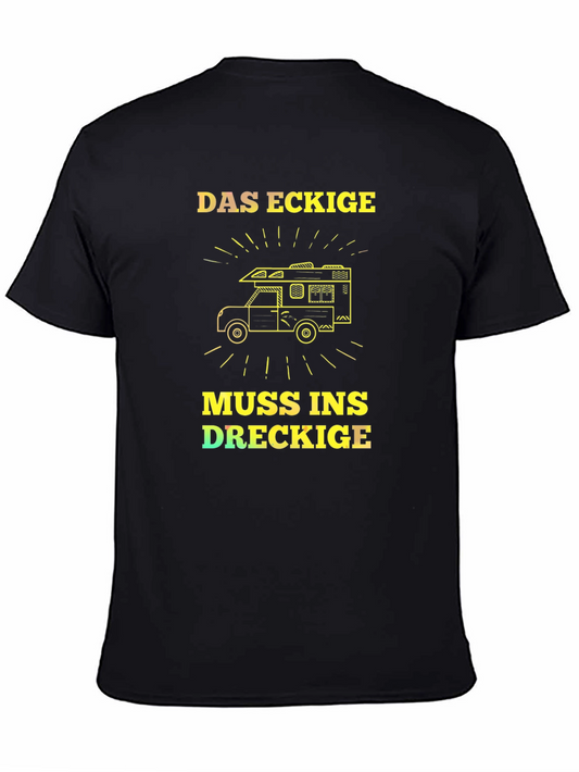 Das Eckige Camper Van T-Shirt - Adventure Awaits!