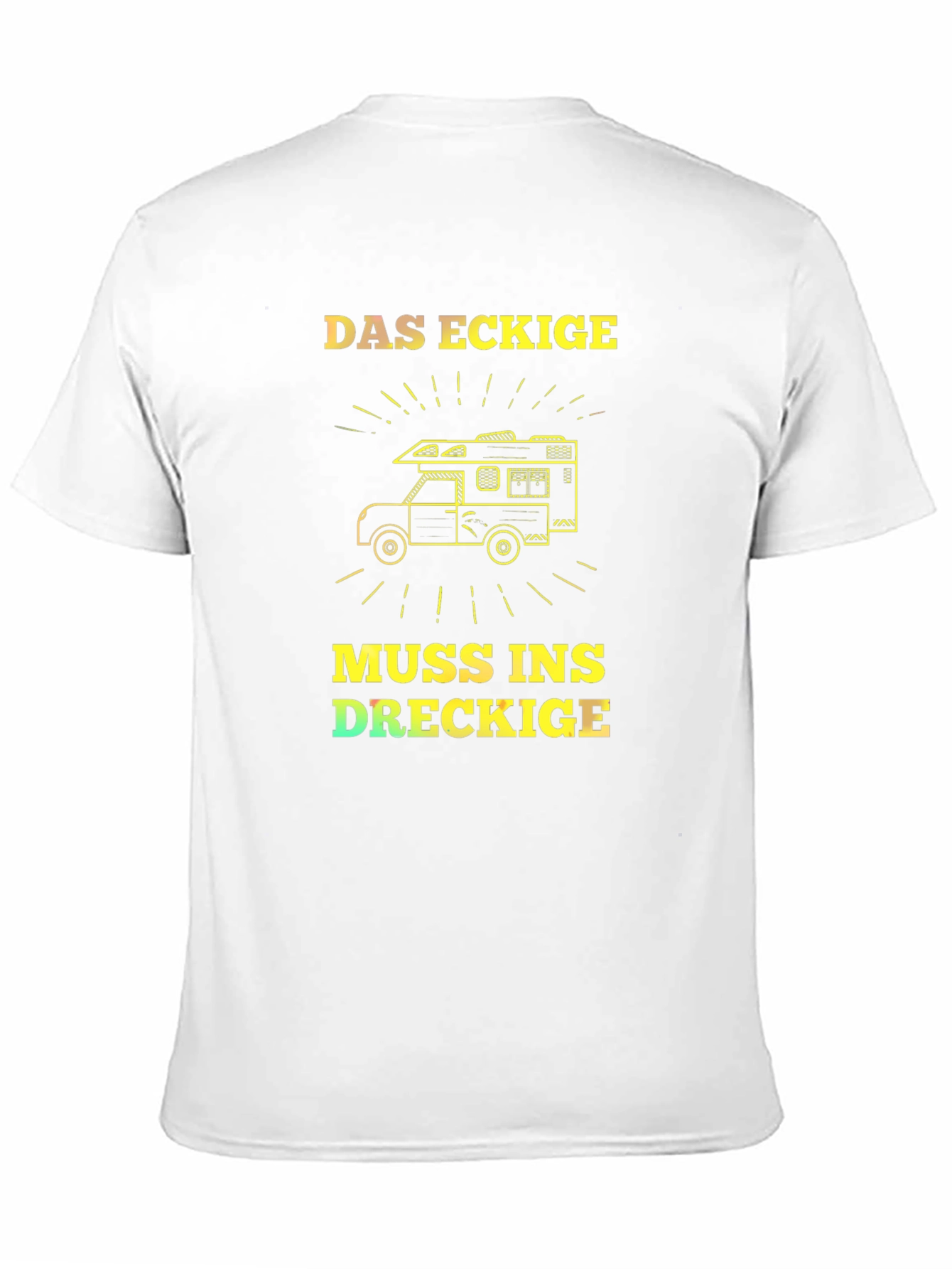 Das Eckige Camper Van T-Shirt - Adventure Awaits!