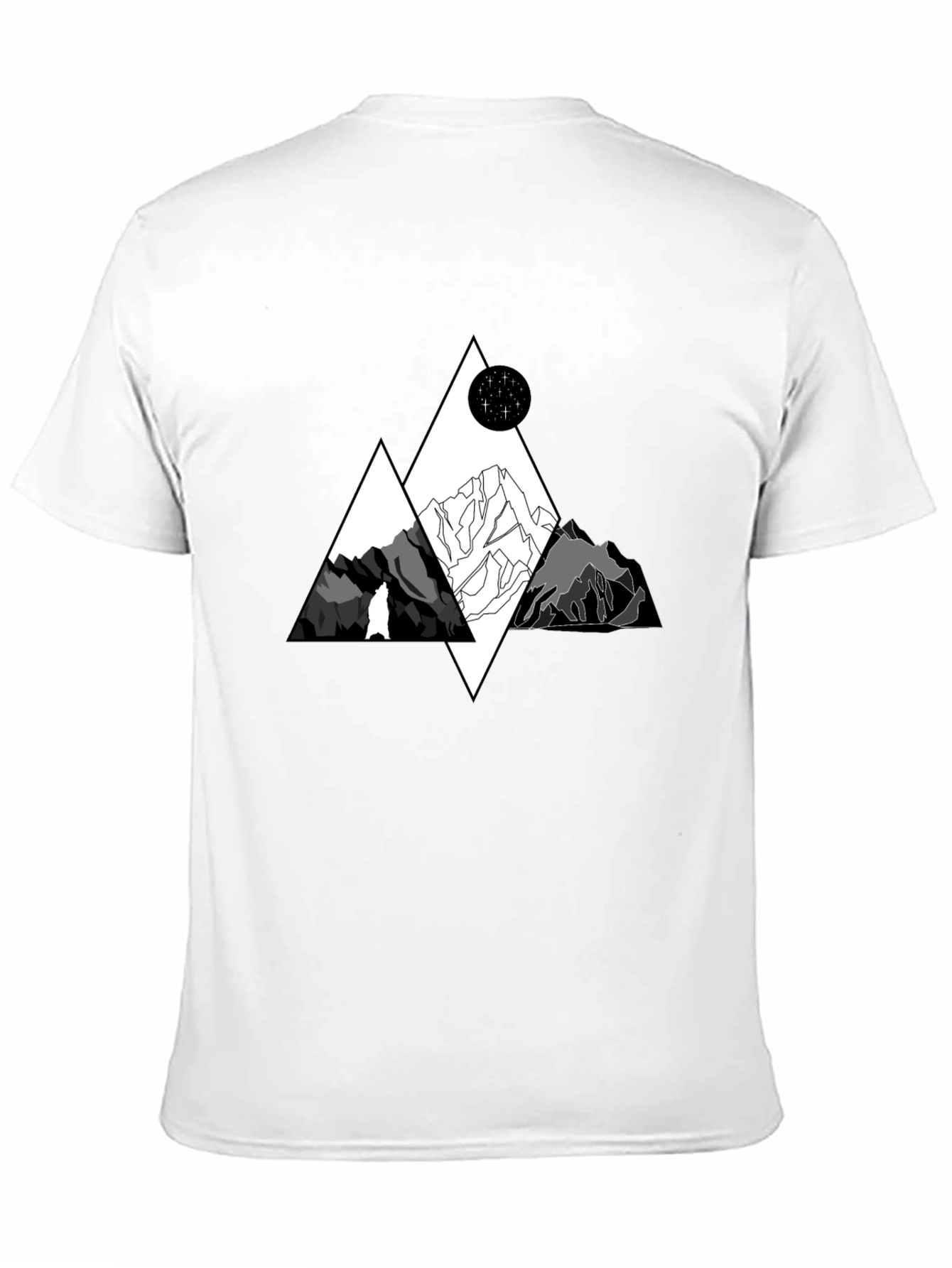 Mountainscape Graphic Tee - Black