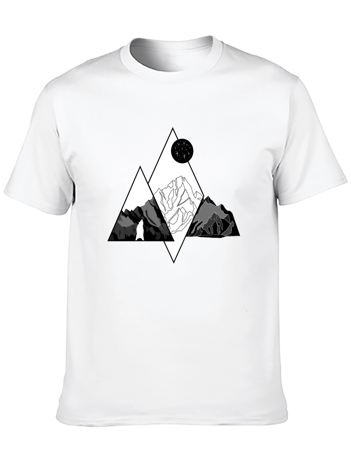 Mountainscape Graphic Tee - Black