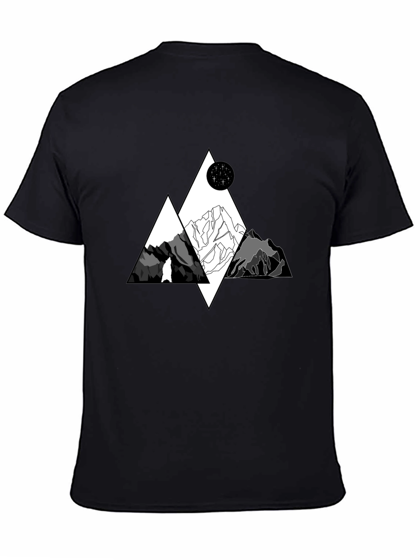 Mountainscape Graphic Tee - Black