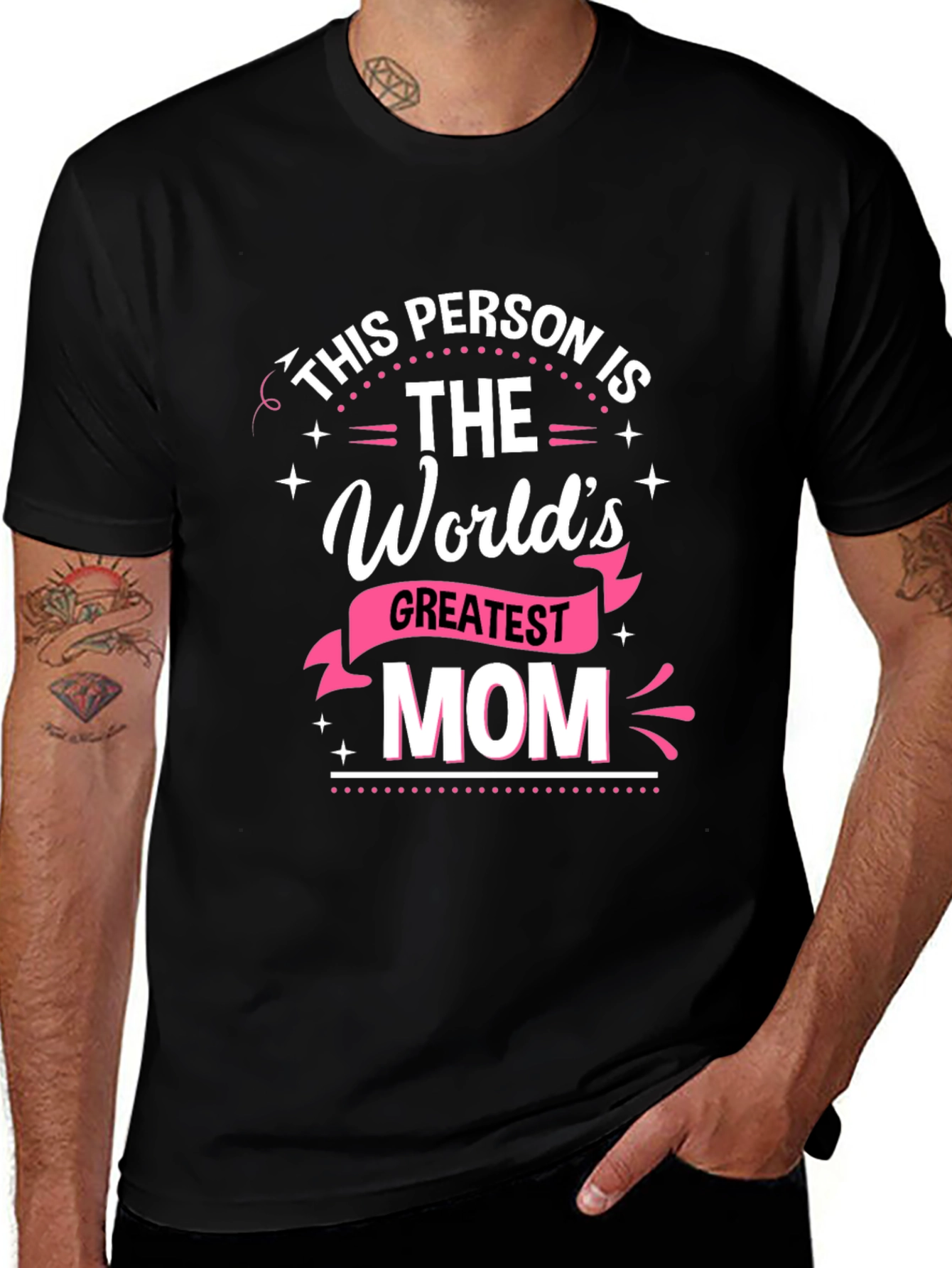 Worlds Greatest Mom T-Shirt - Black
