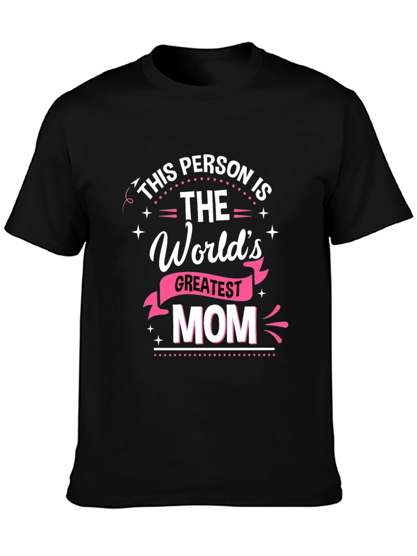 Worlds Greatest Mom T-Shirt - Black