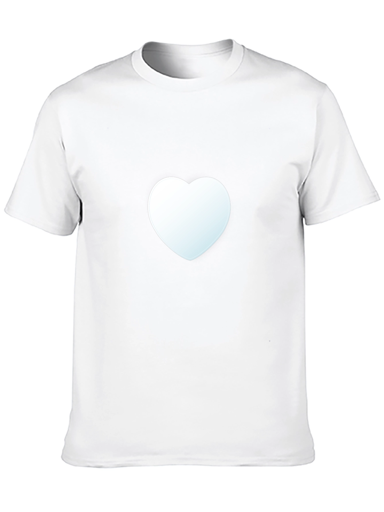 Heart Graphic Tee - Black Cotton Casual Shirt