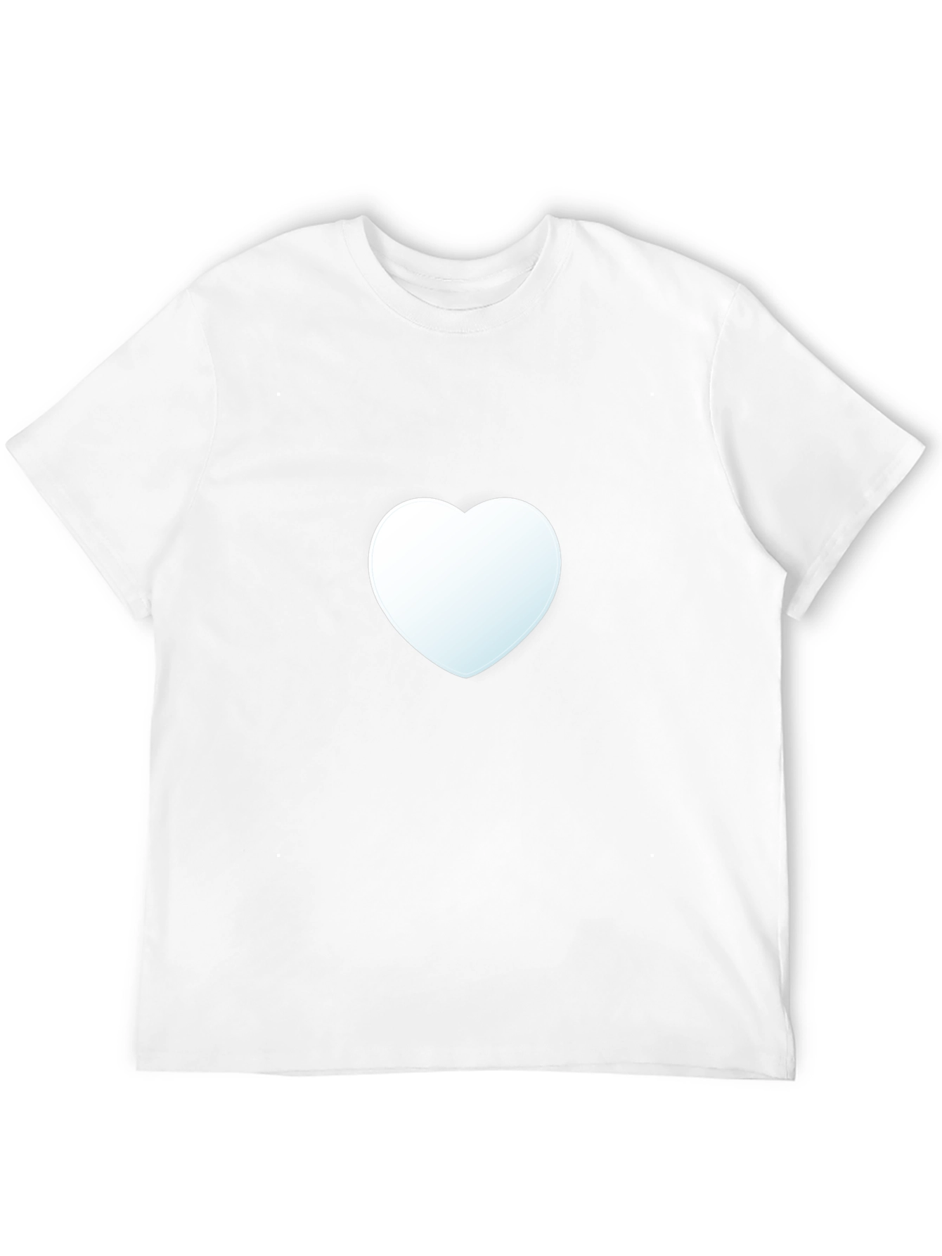 Heart Graphic Tee - Black Cotton Casual Shirt