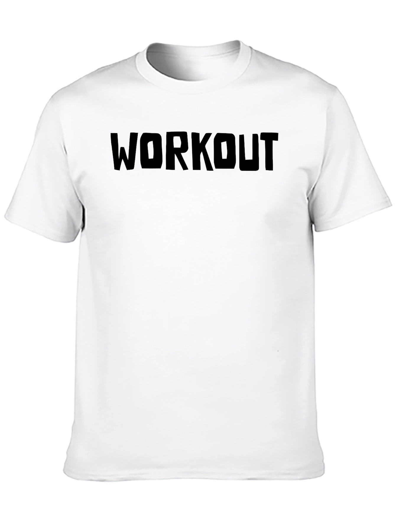 Mens Black Workout Graphic T-Shirt