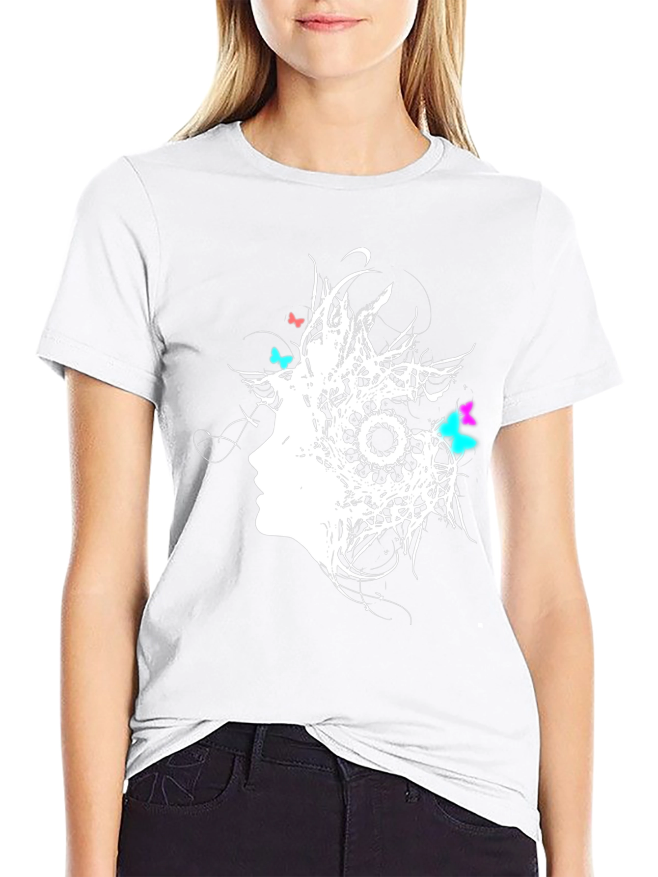 Abstract Butterfly Womens Graphic T-Shirt