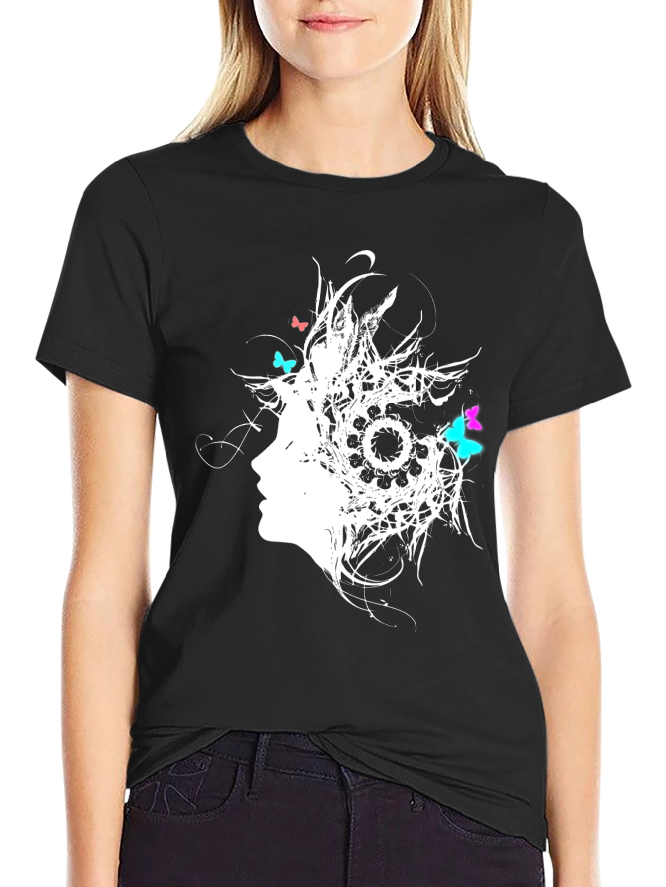 Abstract Butterfly Womens Graphic T-Shirt