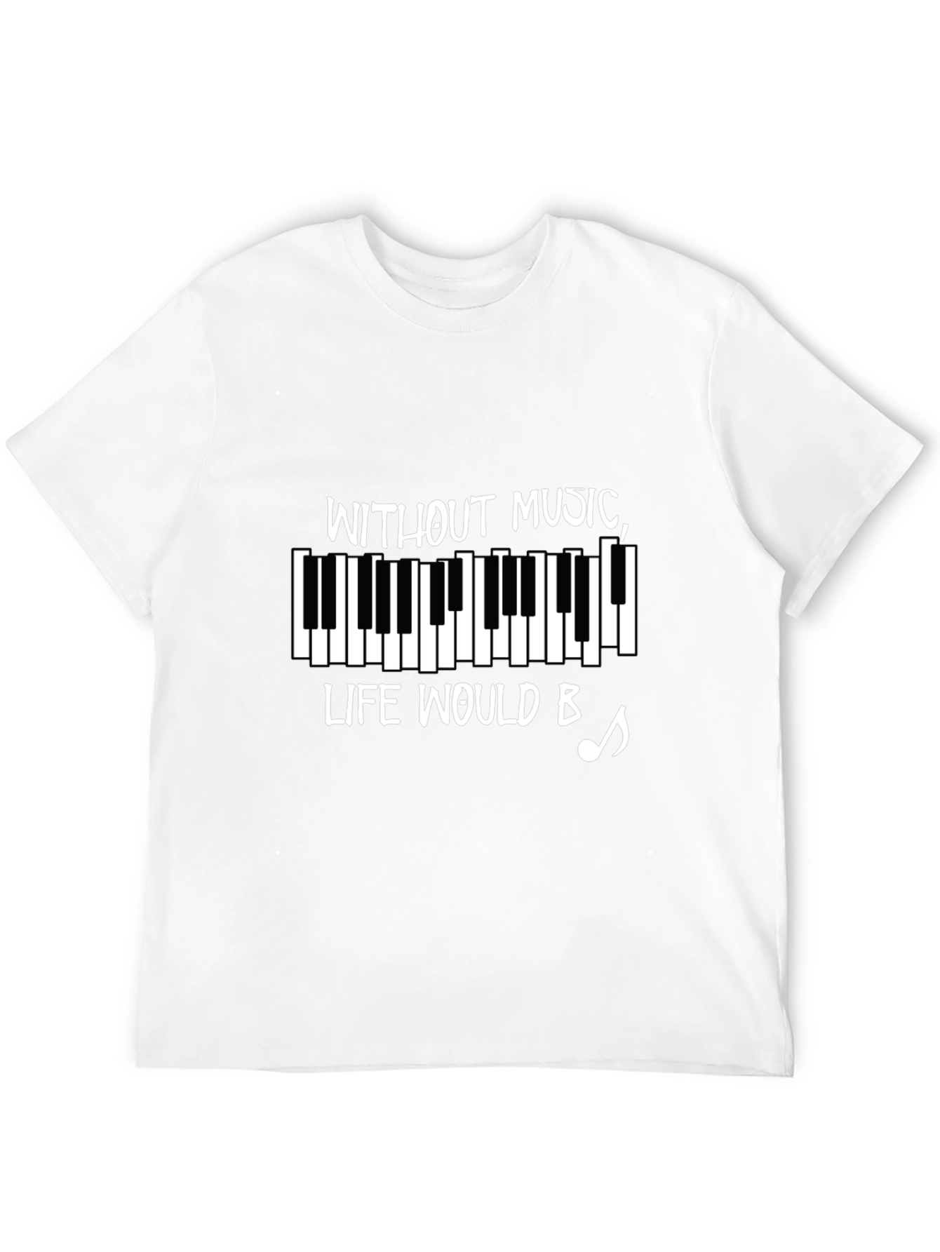 Without Music Piano T-Shirt