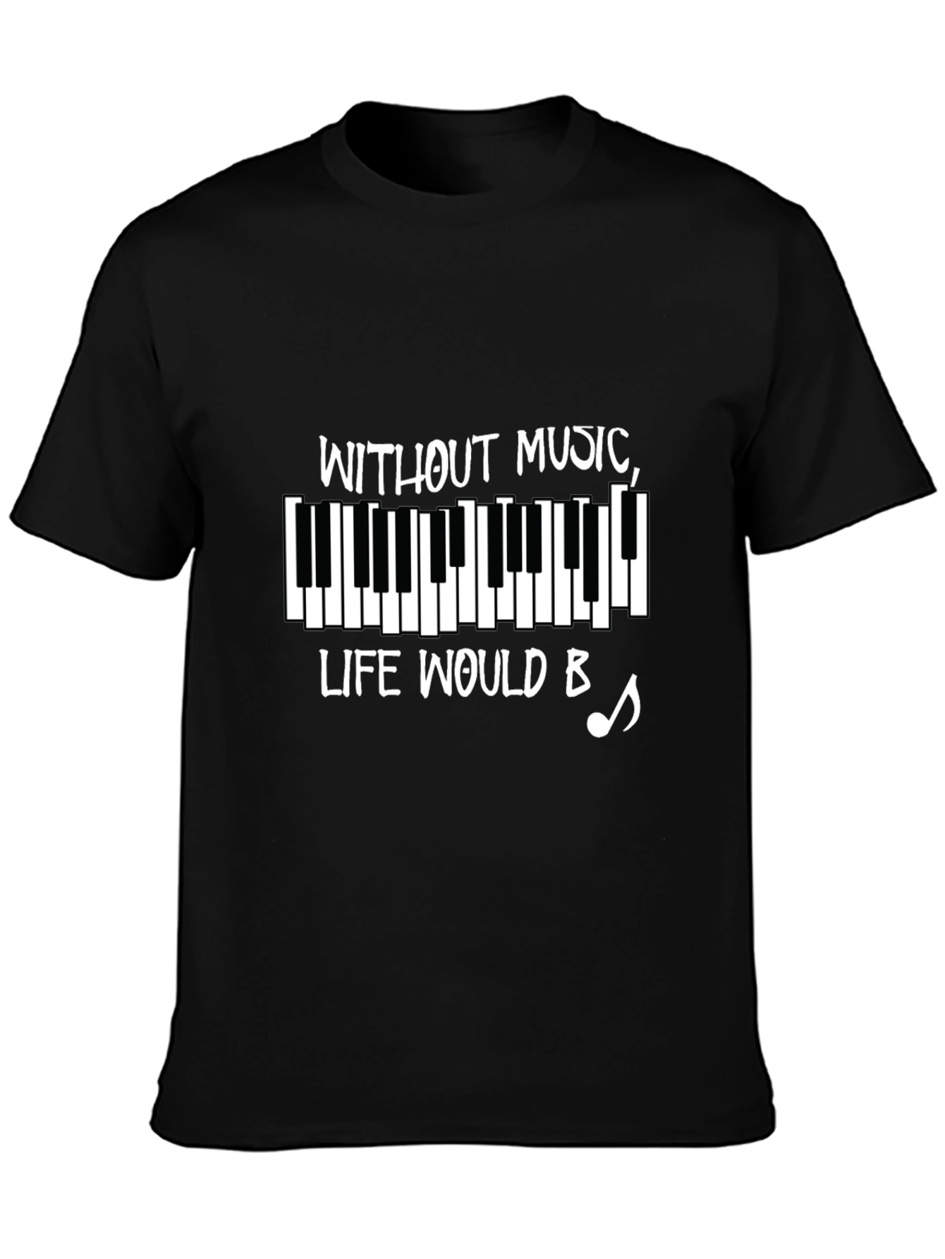 Without Music Piano T-Shirt