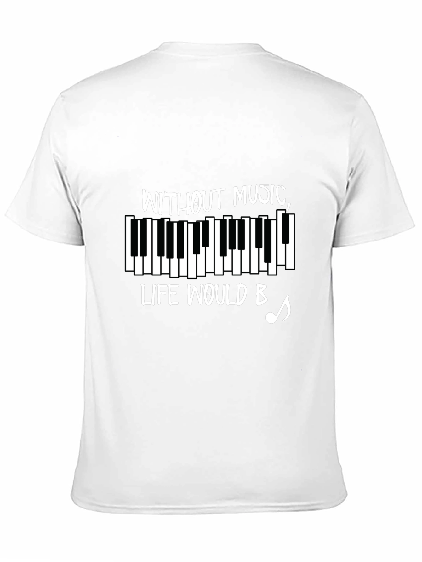 Without Music Piano T-Shirt