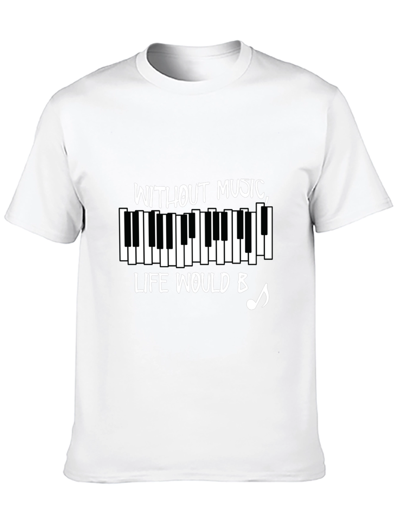 Without Music Piano T-Shirt