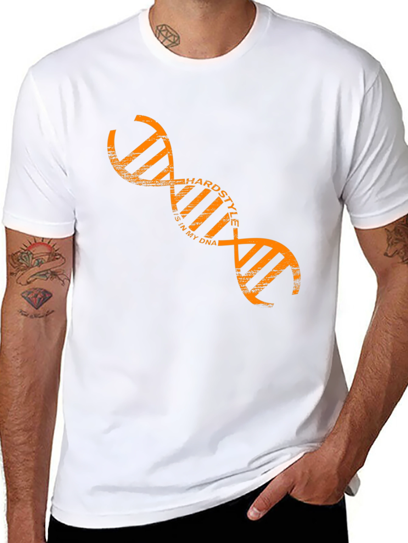 Hardstyle DNA Black Graphic T-Shirt