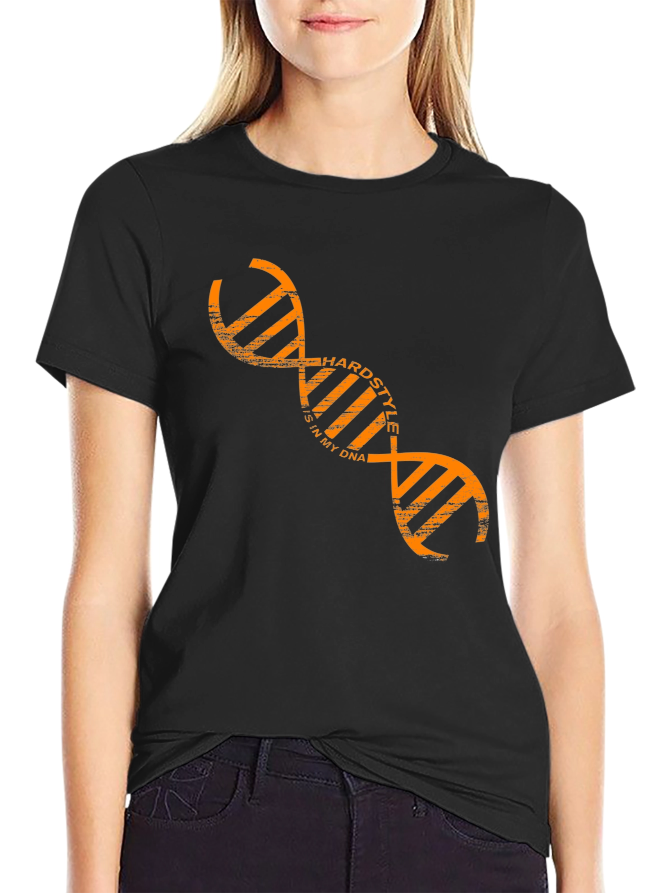 Hardstyle DNA Black Graphic T-Shirt
