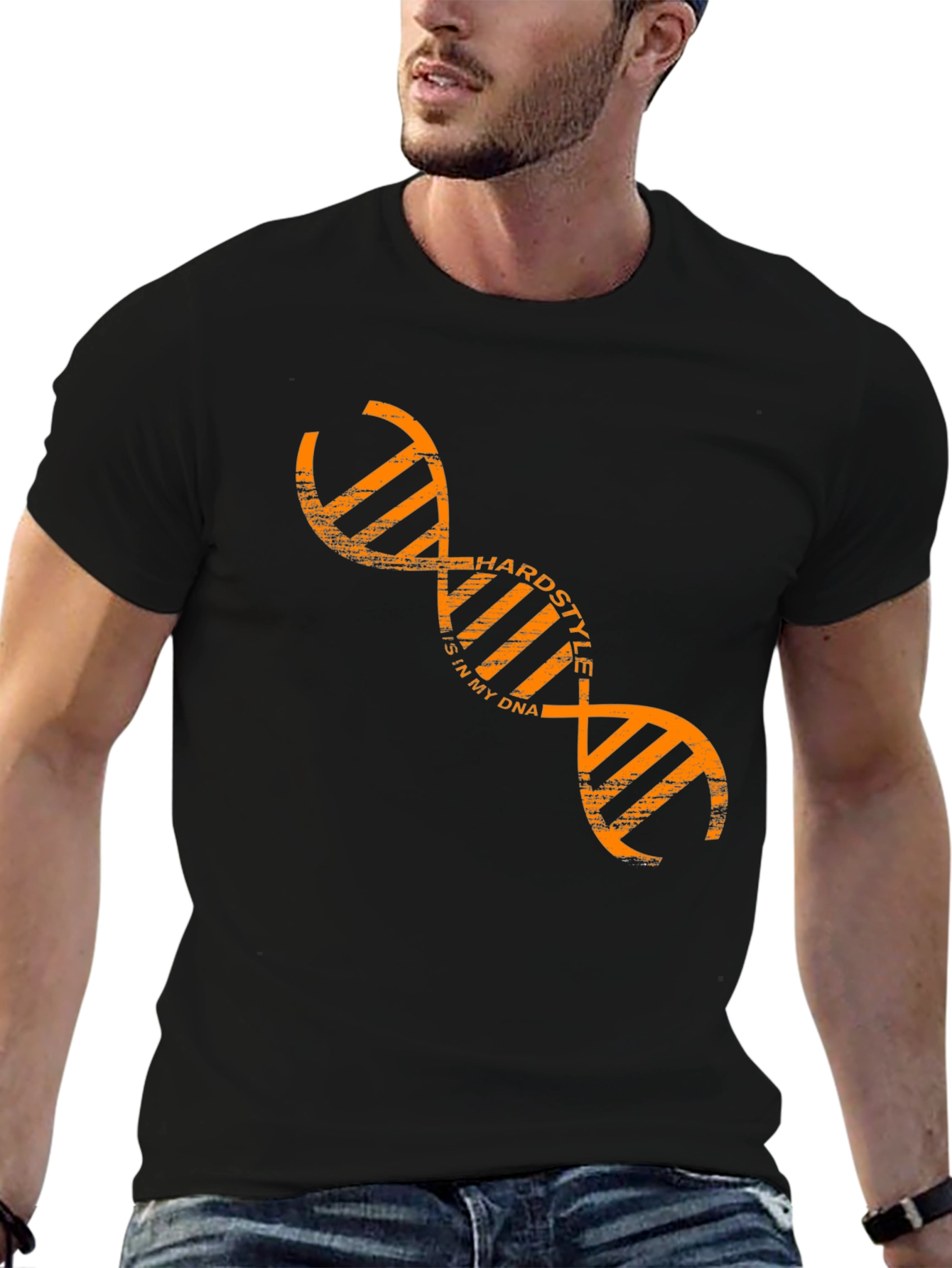 Hardstyle DNA Black Graphic T-Shirt