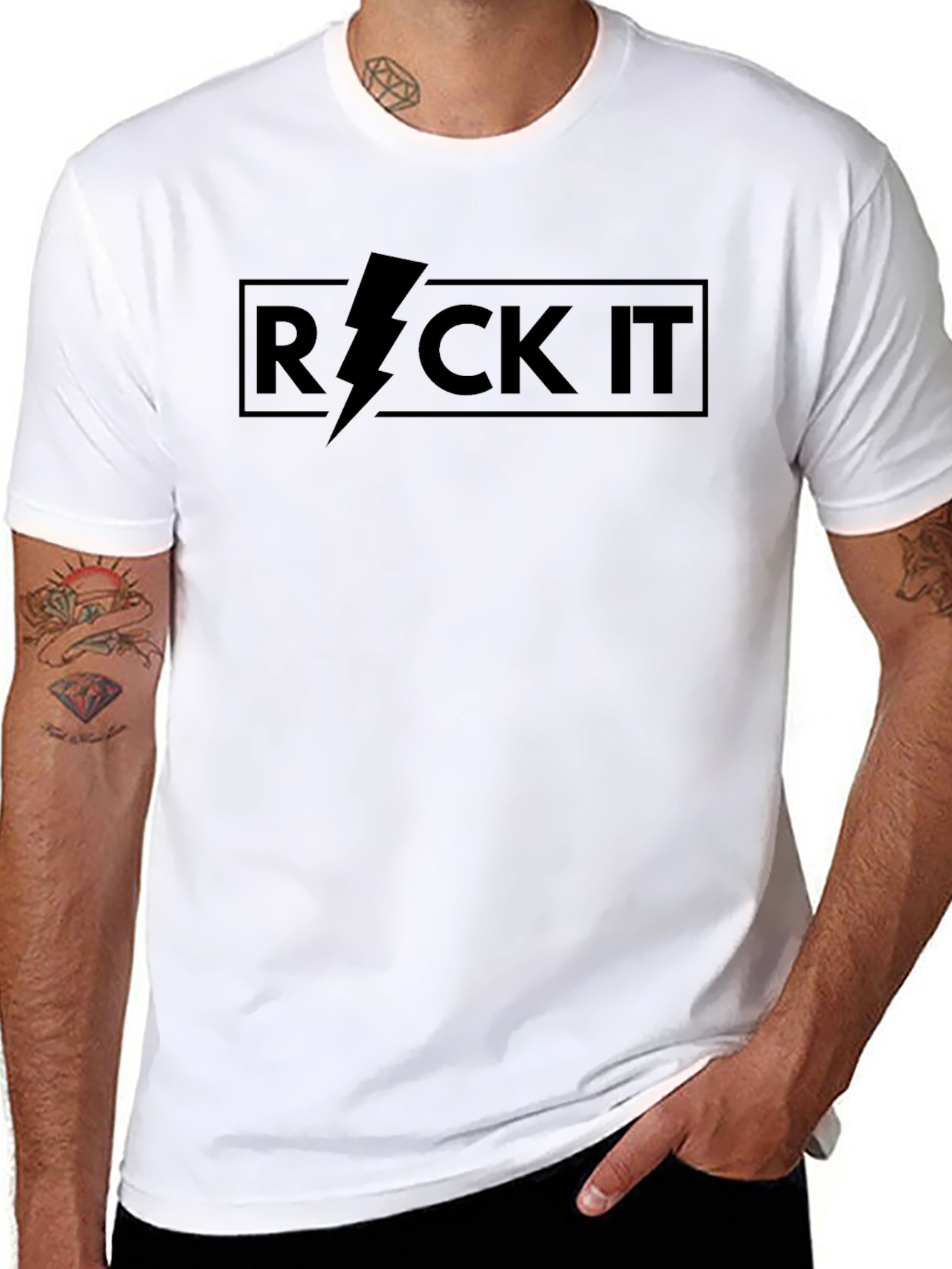 Rock It T-Shirt - Black - Graphic Tee