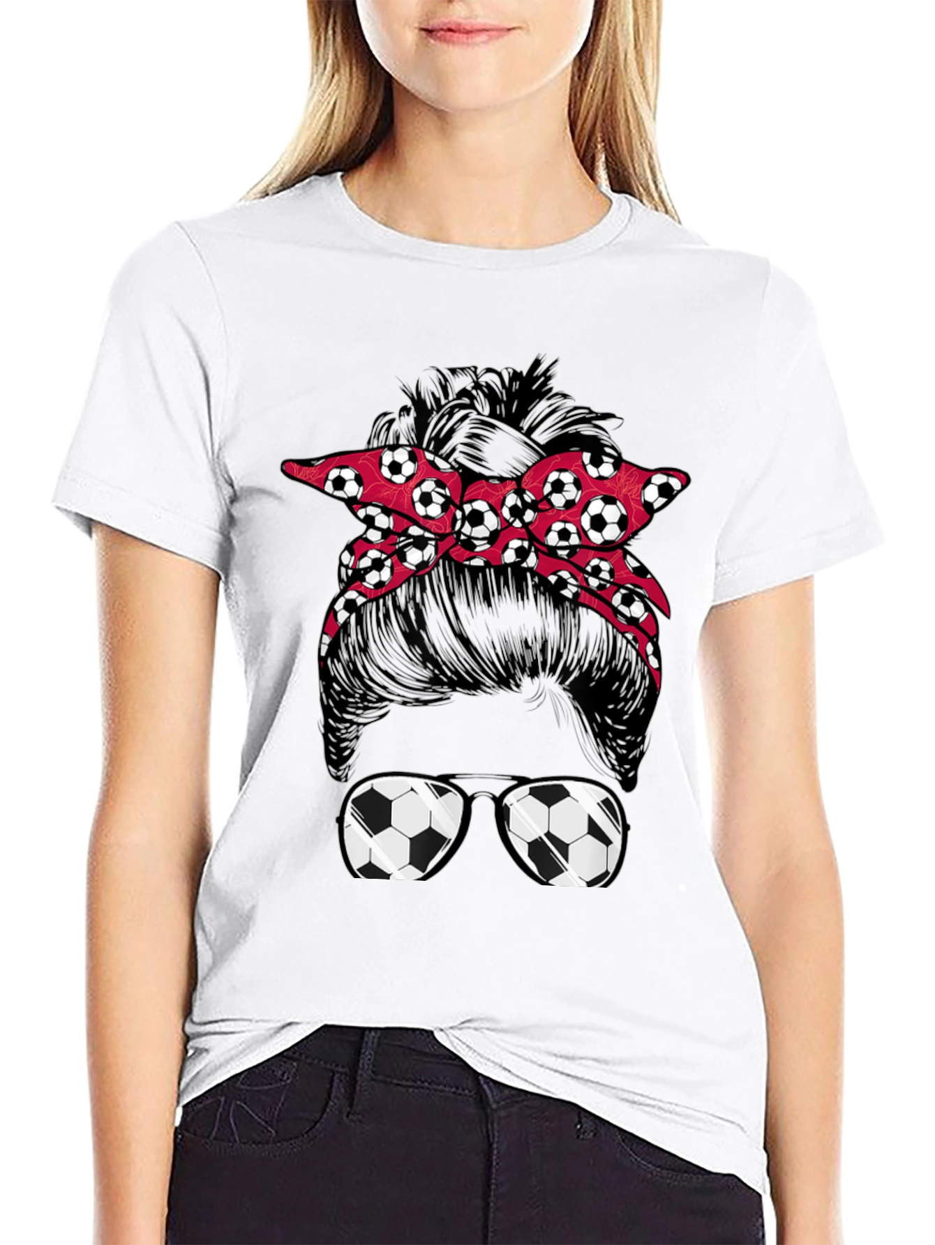 Soccer Mom Messy Bun T-Shirt