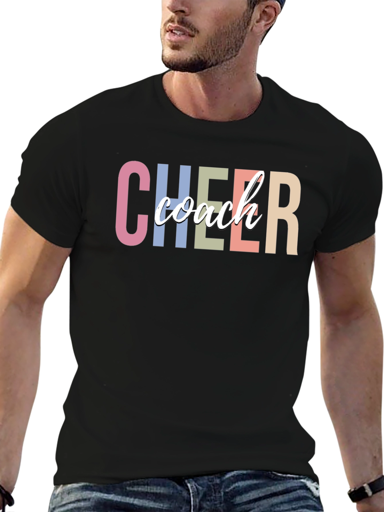 Cheer Coach Graphic Tee - Stylish & Comfortable