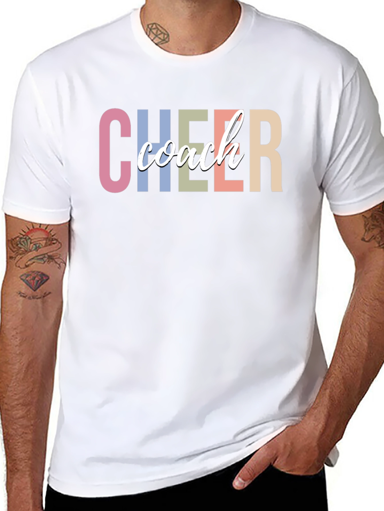Cheer Coach Graphic Tee - Stylish & Comfortable