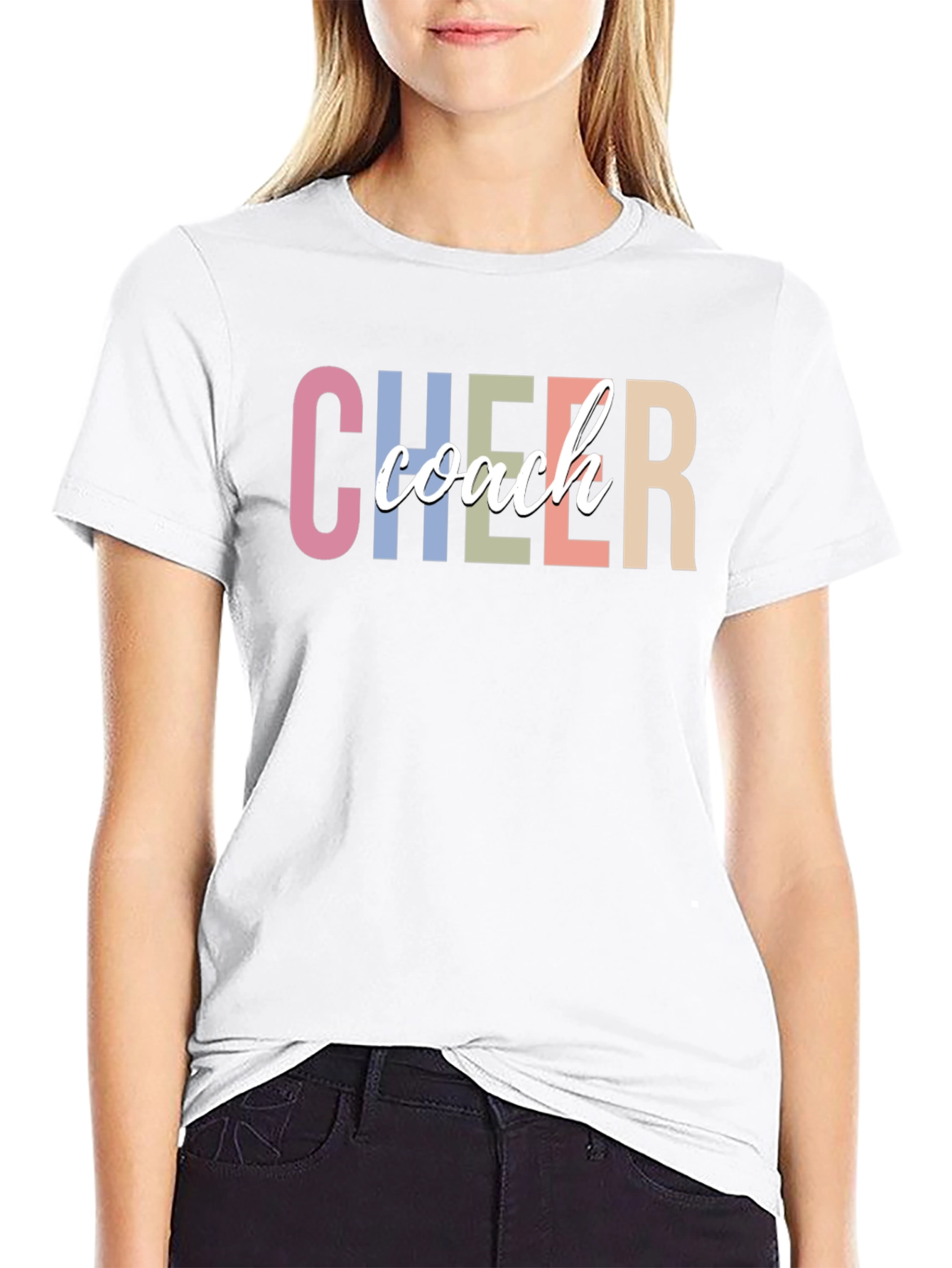 Cheer Coach Graphic Tee - Stylish & Comfortable