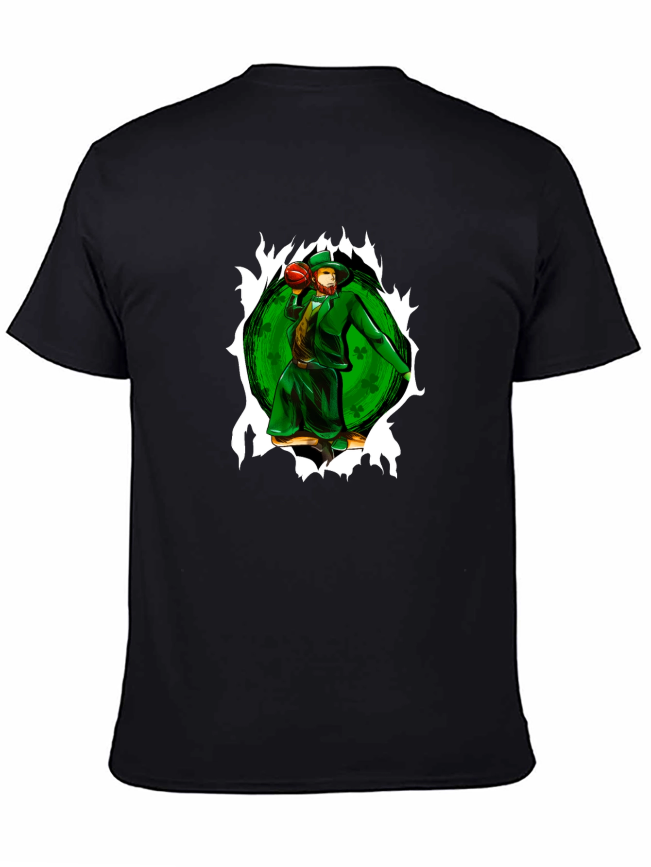 St. Patricks Day Leprechaun Basketball T-Shirt