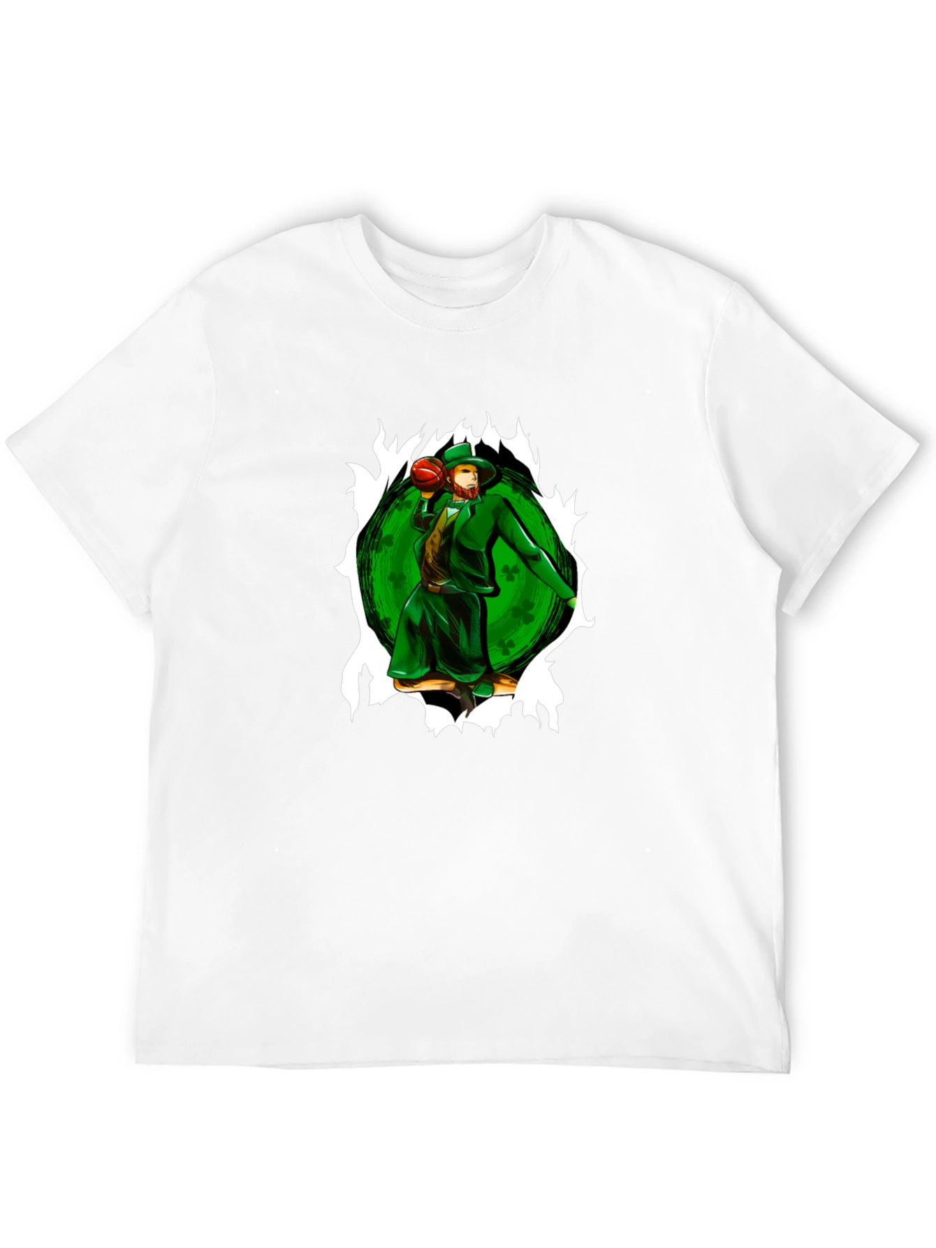 St. Patricks Day Leprechaun Basketball T-Shirt