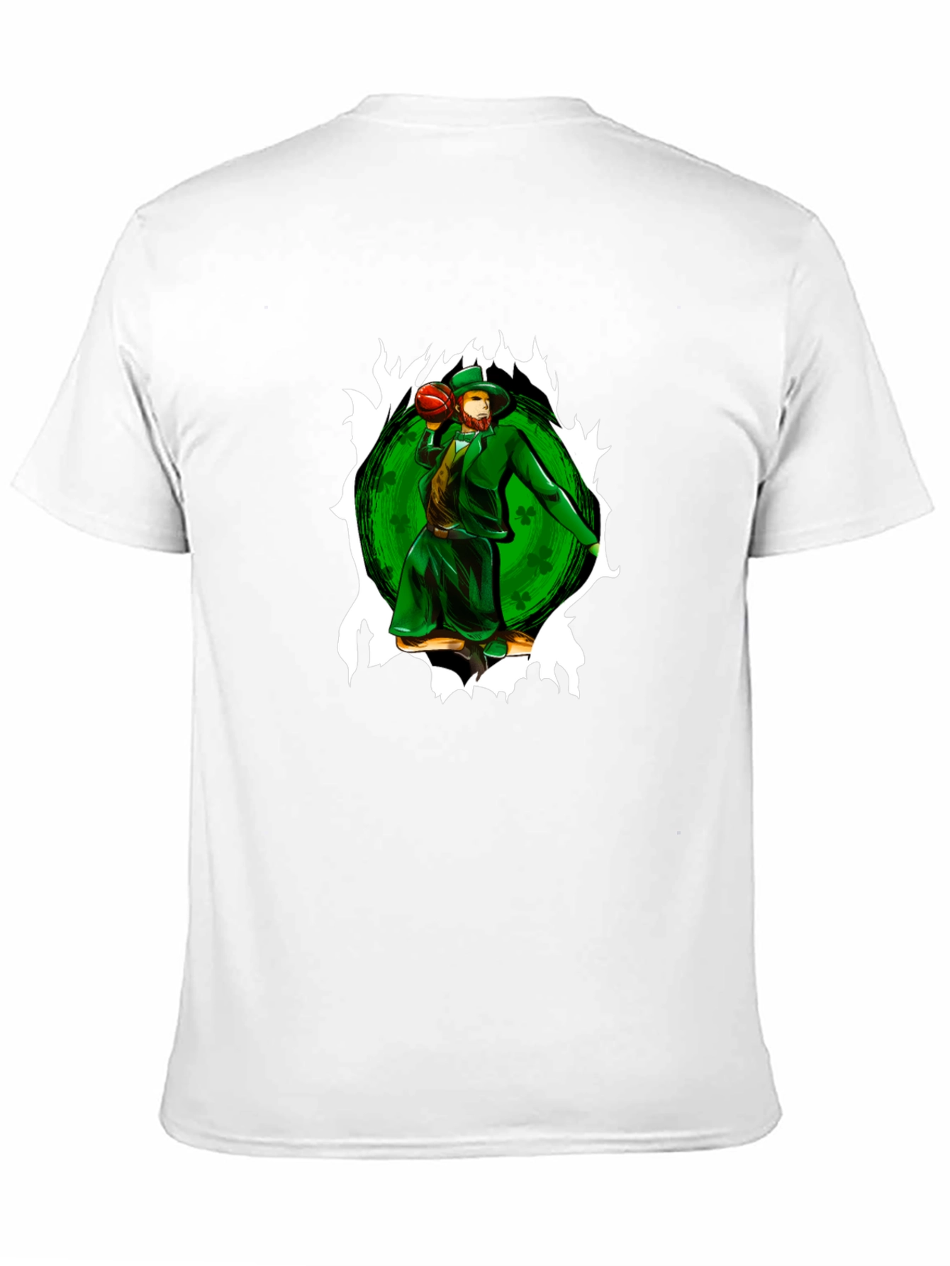 St. Patricks Day Leprechaun Basketball T-Shirt