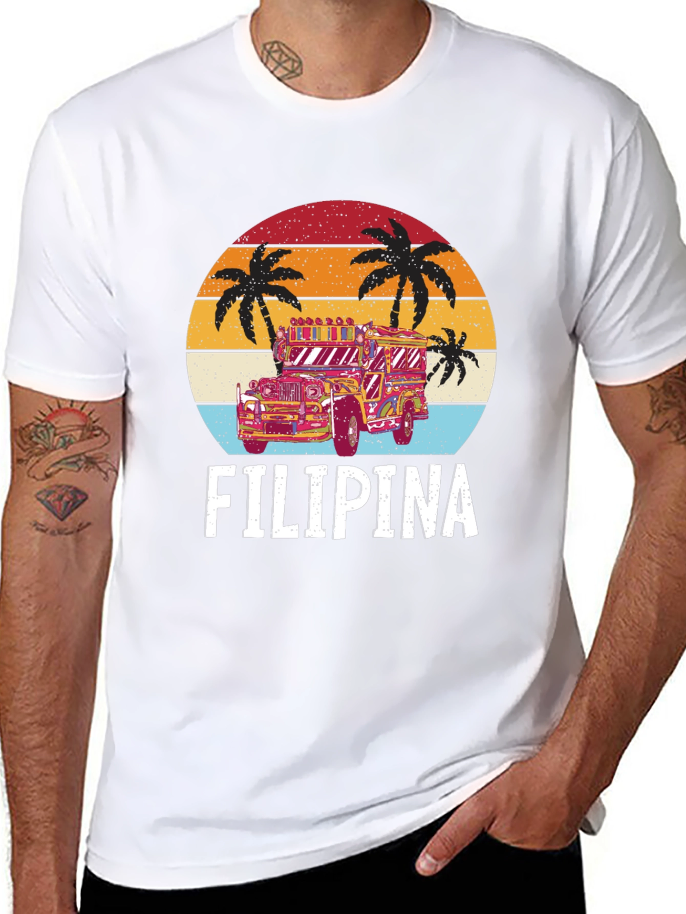 Filipina Jeepney T-Shirt - Retro Design