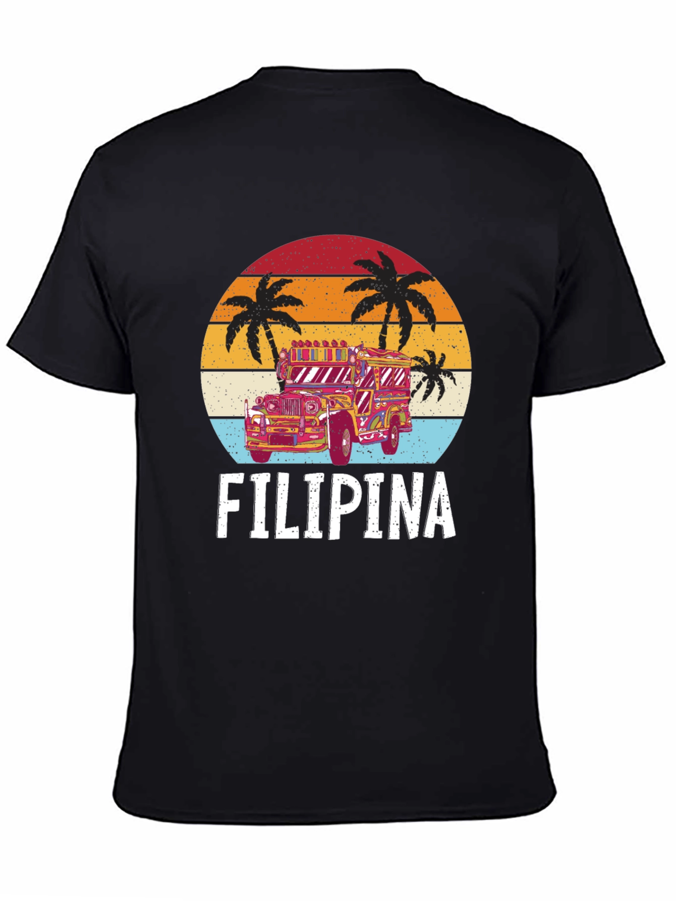 Filipina Jeepney T-Shirt - Retro Design
