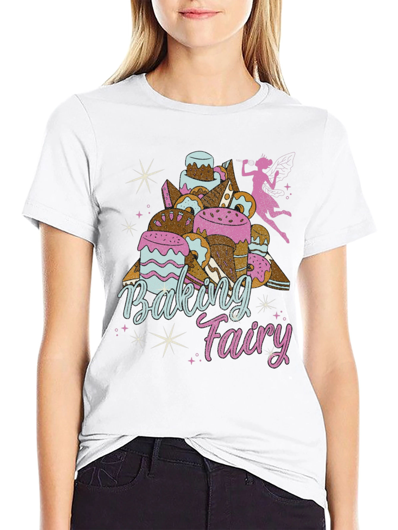 Baking Fairy Graphic T-Shirt - Unique Foodie Tee